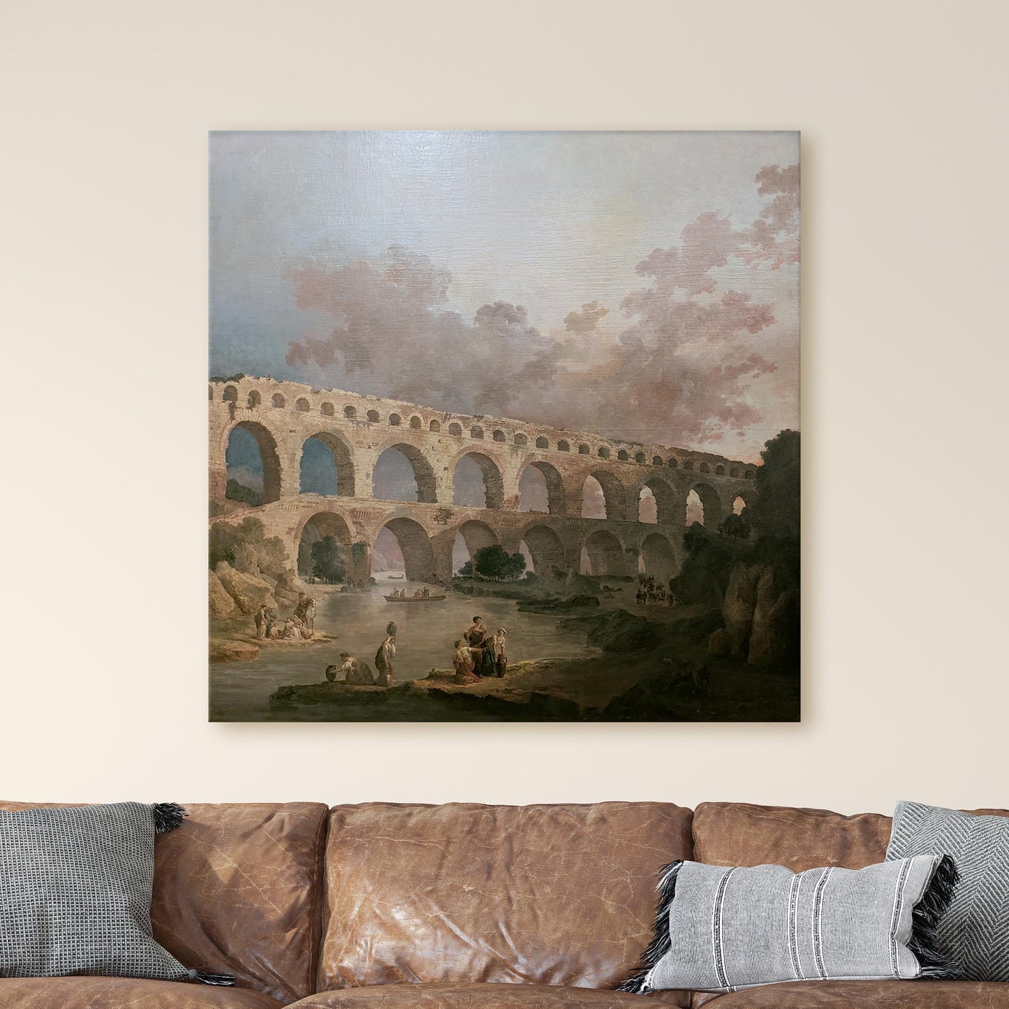 Le Pont du Gard (Roman Aqueduct) by Hubert Robert