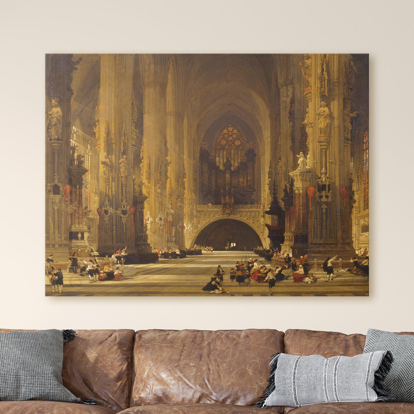 Interior of the Cathedral of St Stephen, Vienna - David Roberts