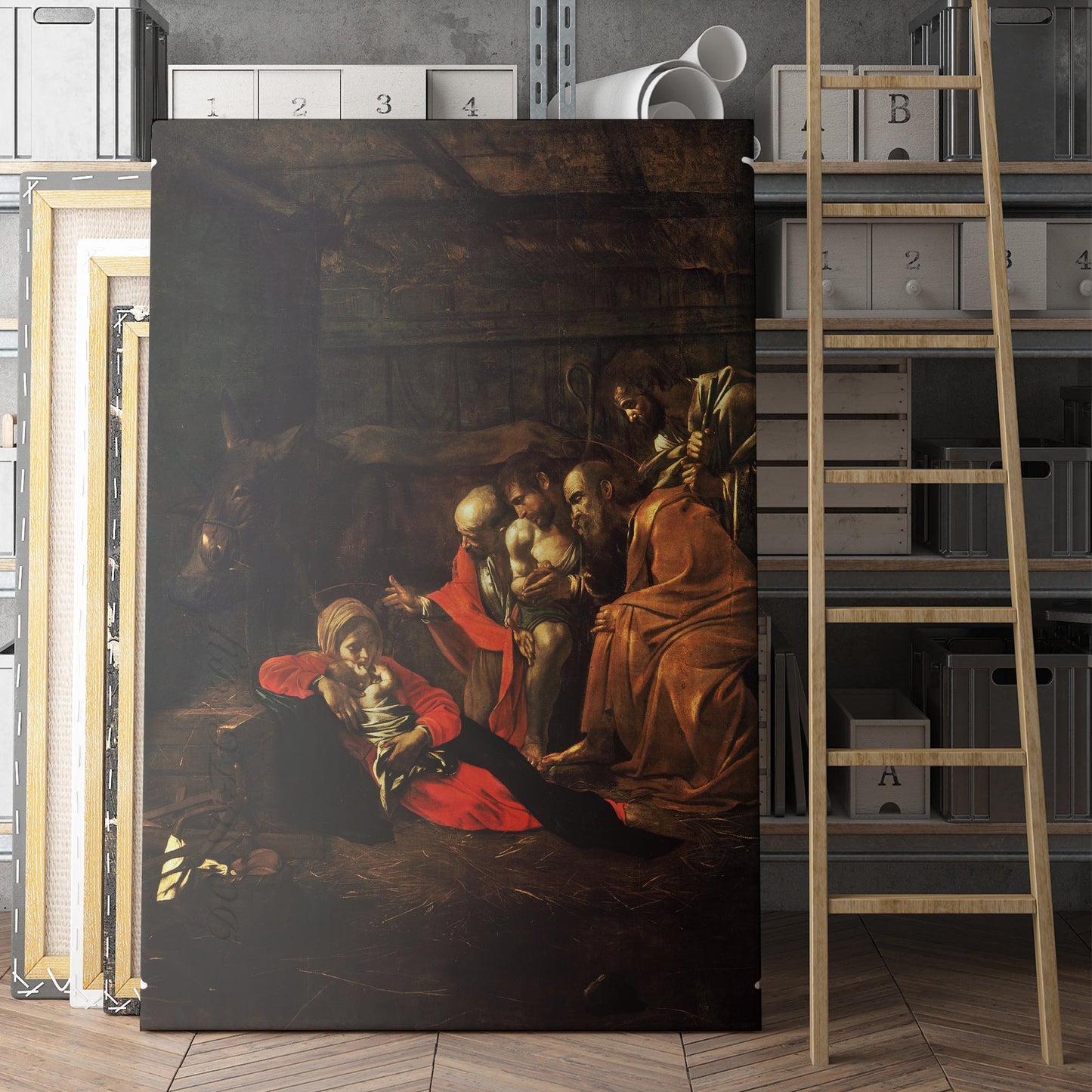 Adoration of the Shepherds by Caravaggio