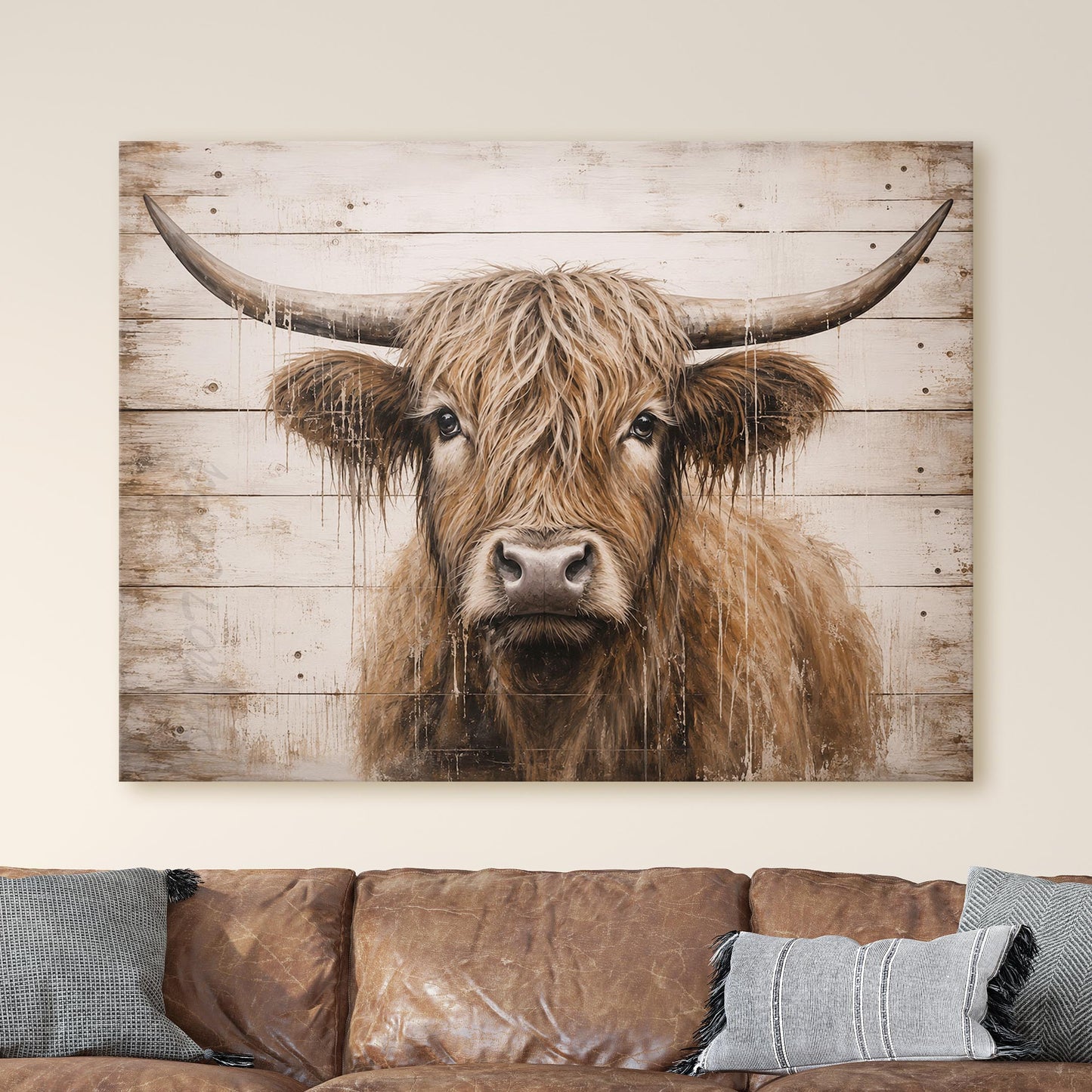Rustic Highland Cow