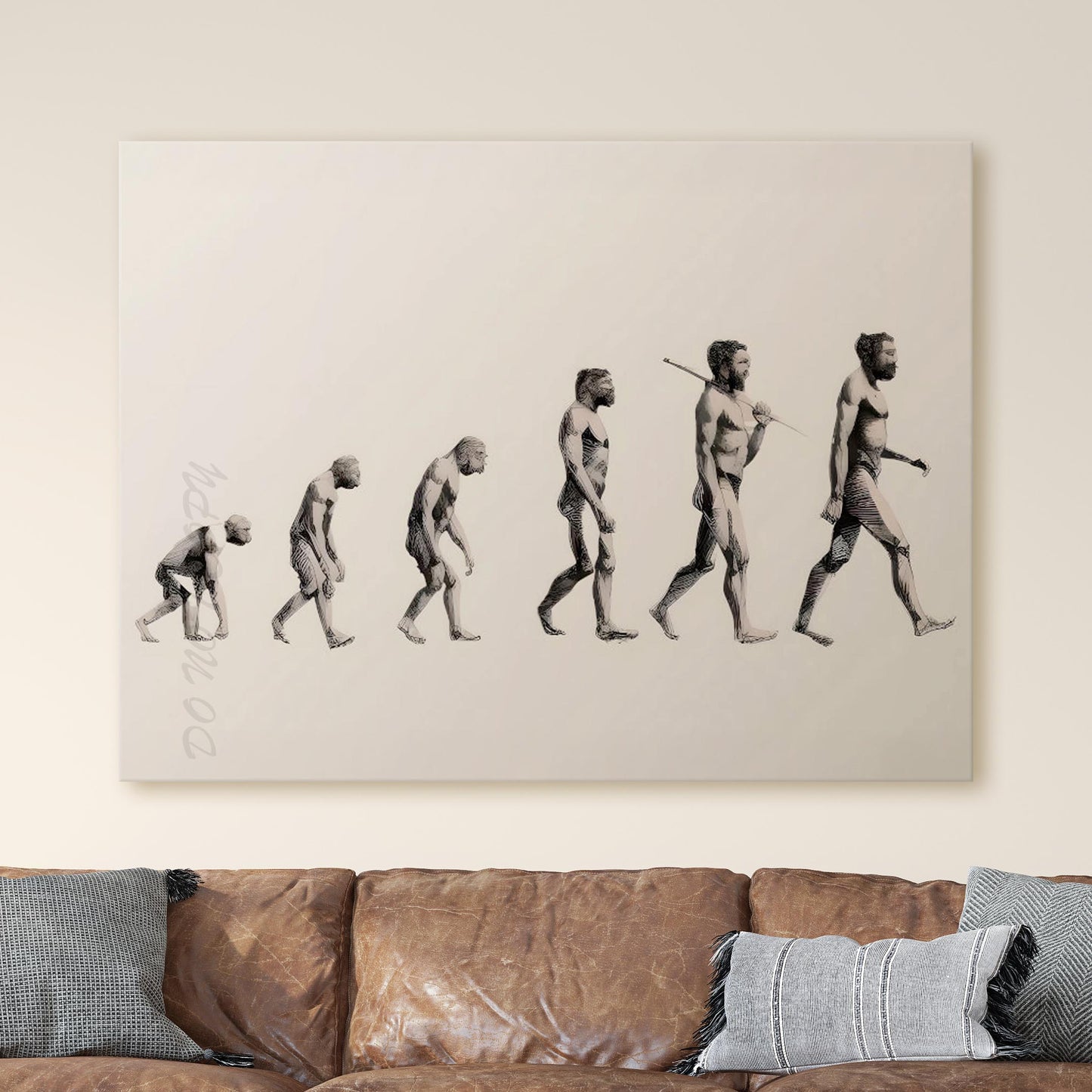 Advancement of Human Evolution - Biology Stages Drawing