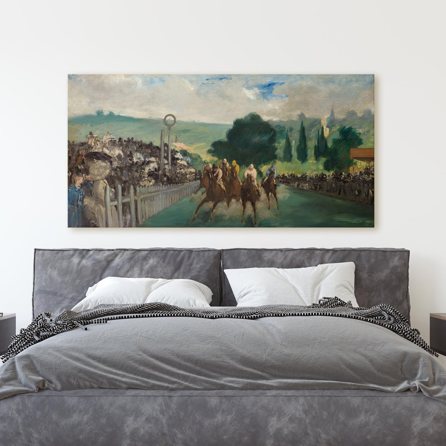 The Races at Longchamp by Édouard Manet