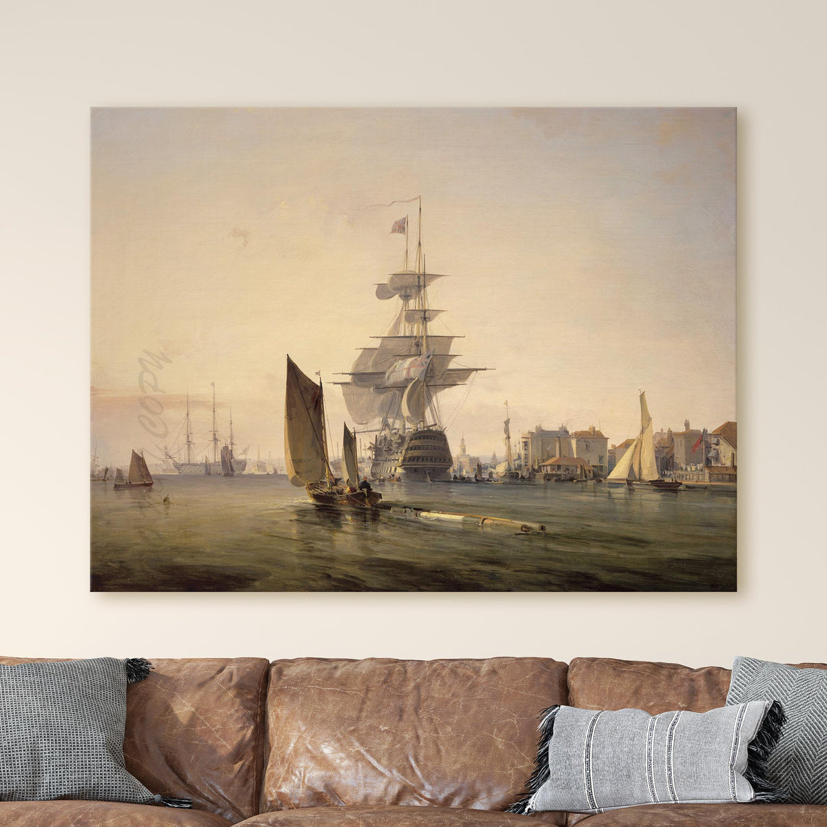 Britannia Entering Portsmouth, 1835 - George Chambers