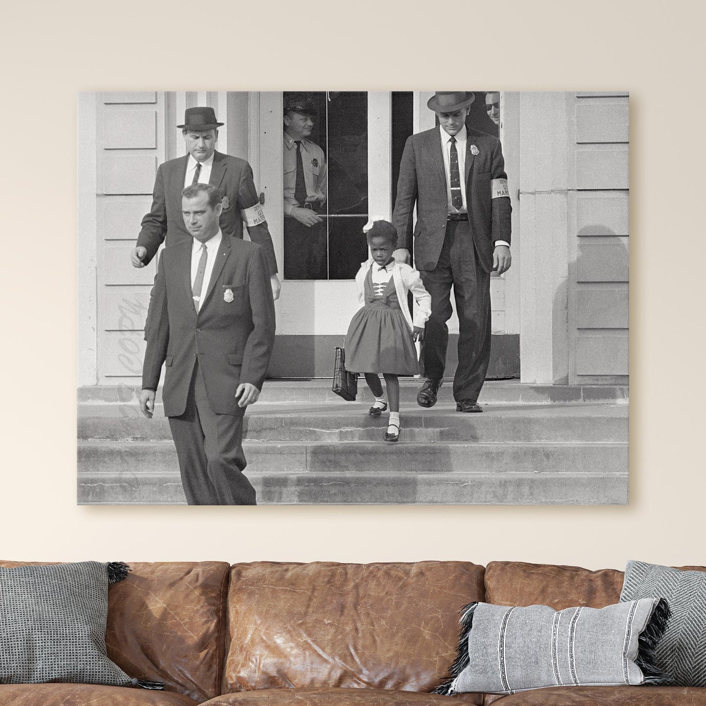 Ruby Bridges Walking To School, Civil Rights 1960s