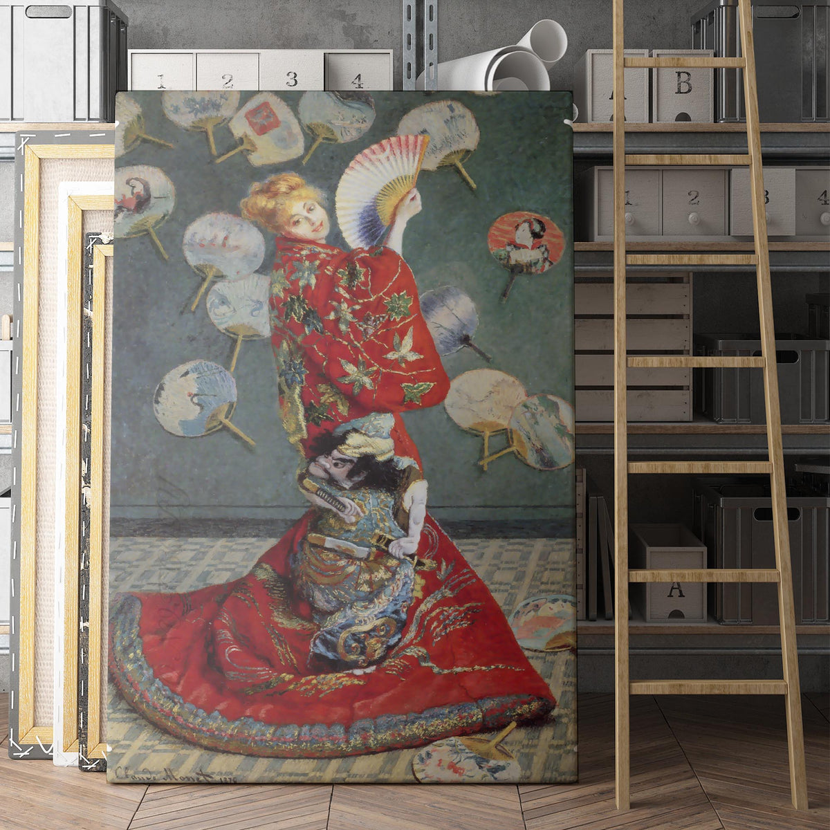 Camille Monet In Japanese Costume - Claude Monet