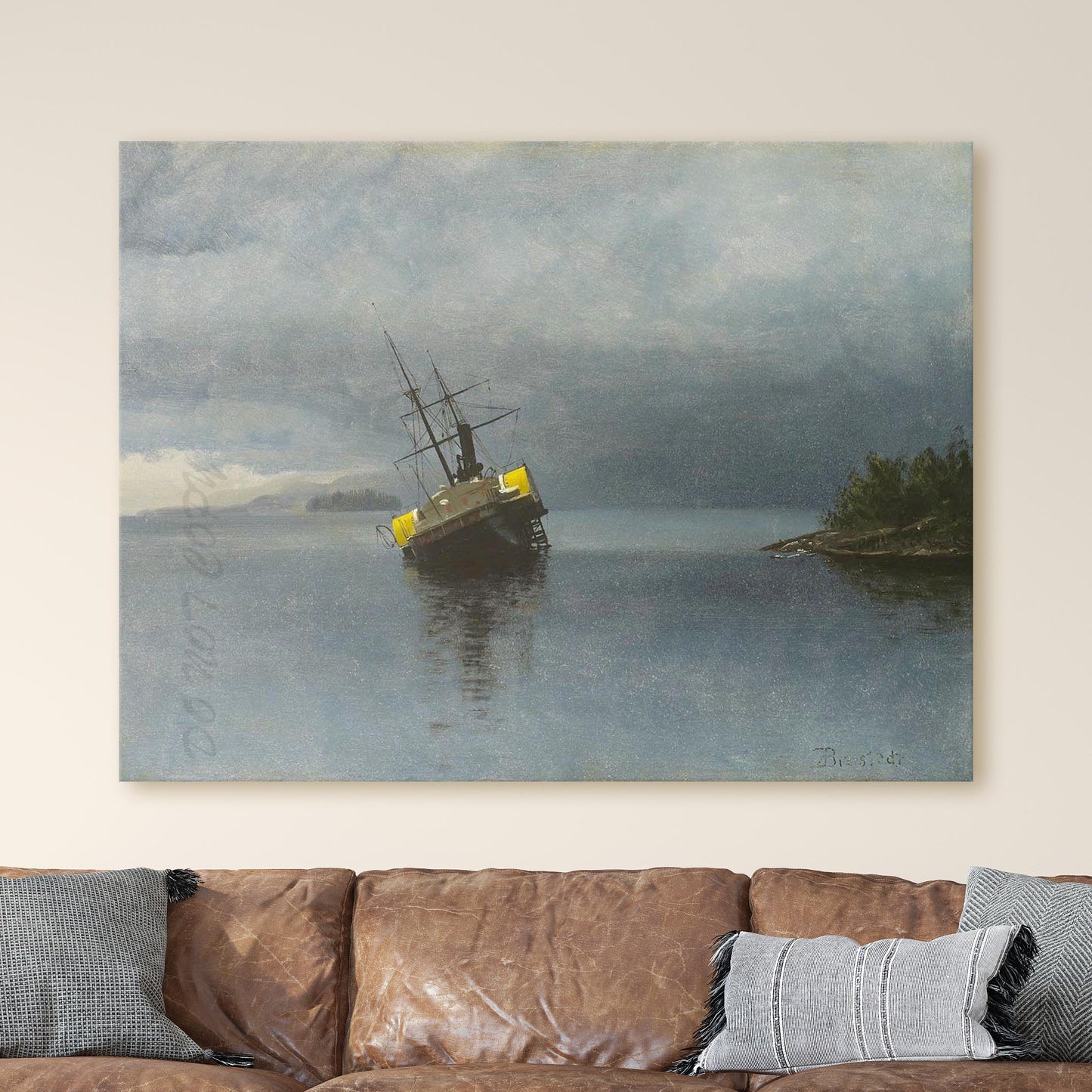 Wreck of the Ancon by Albert Bierstadt