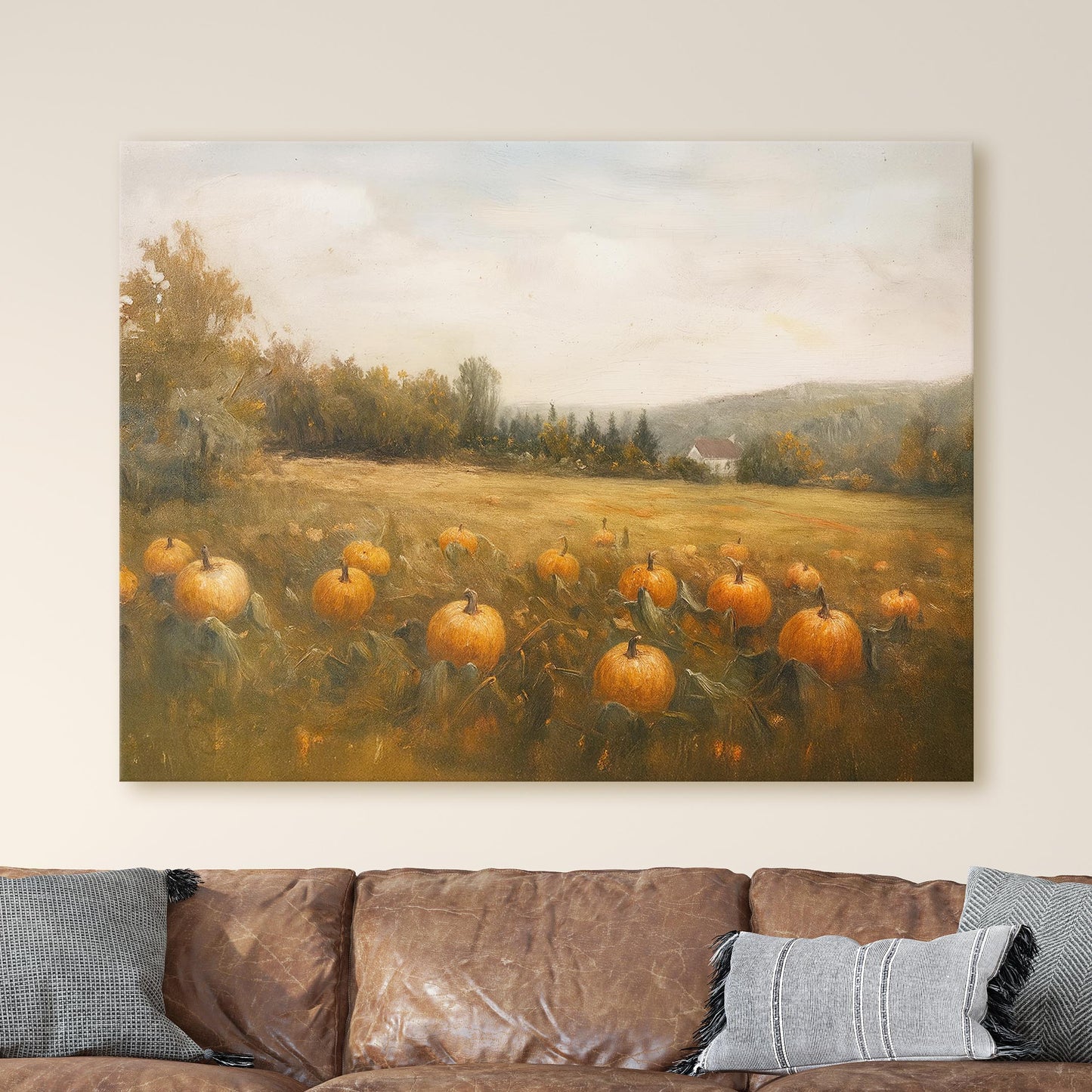Pumpkin Field Landscape
