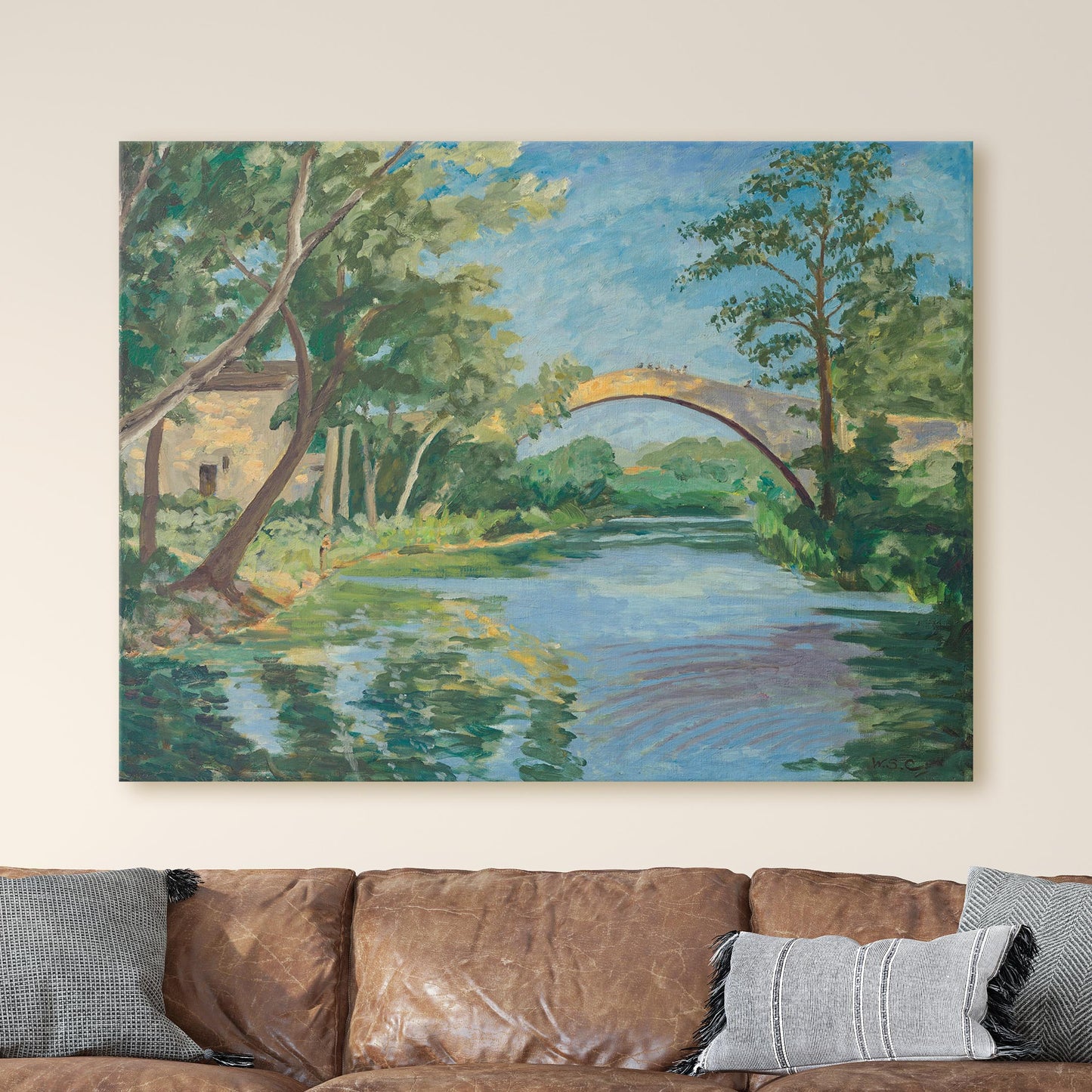 The Bridge at Aix-en-Provence - Winston Churchill