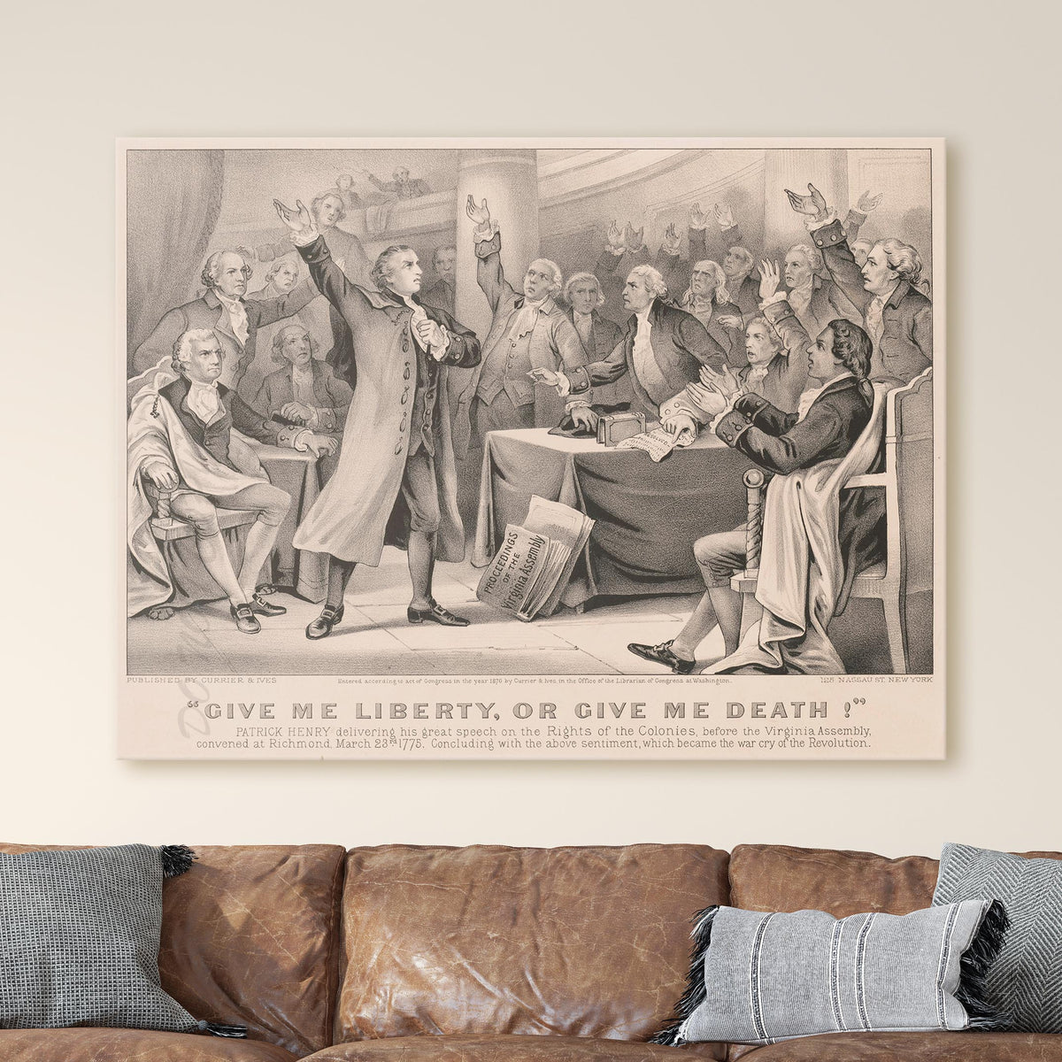 Give me liberty, or give me death! - Currier and Ives