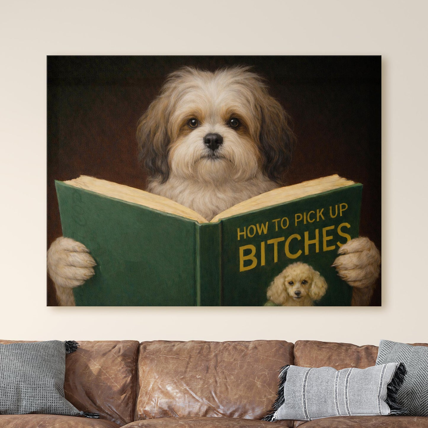 Havanese Dog Reading Dating Book