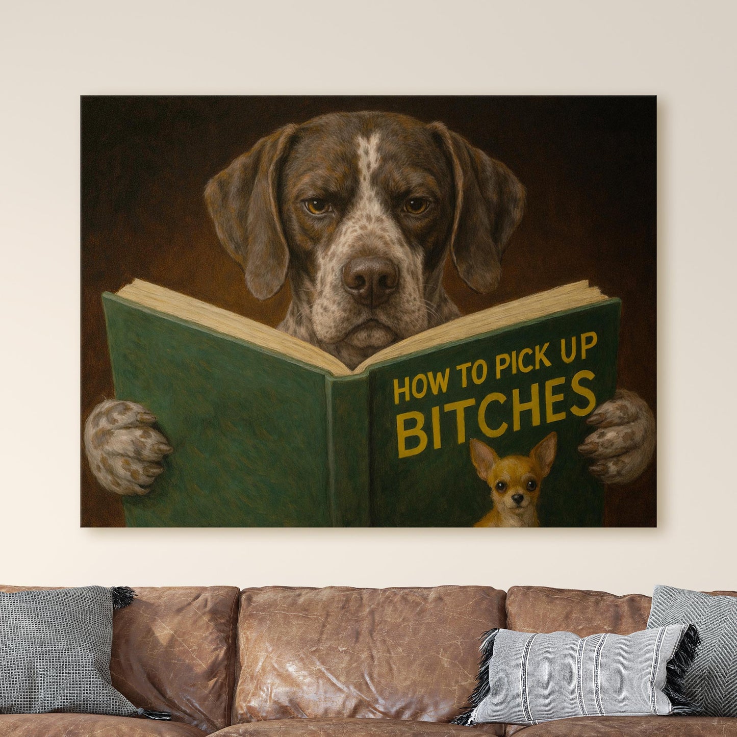 German Shorthaired Pointer Reading Dog Dating Book