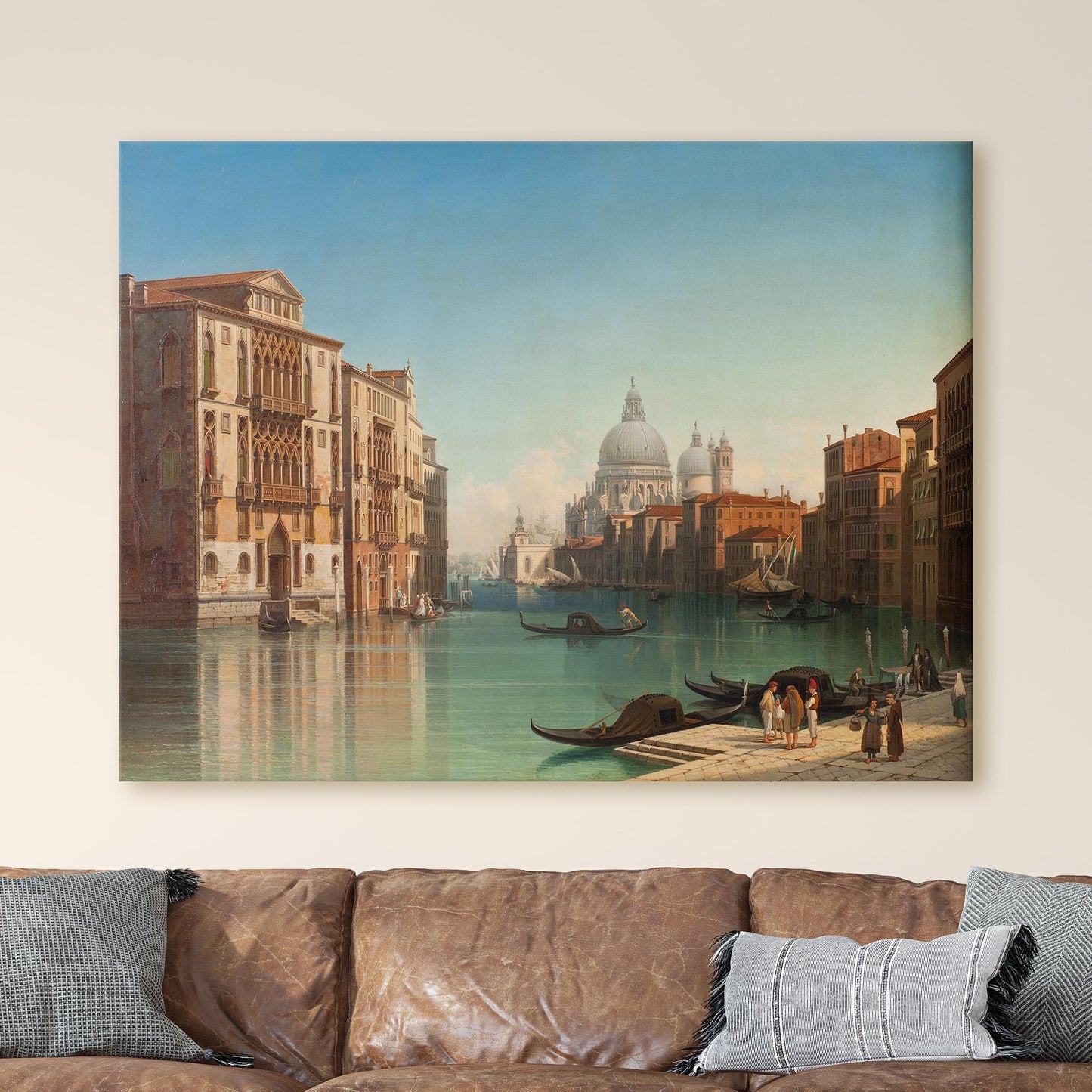 View of the Grand Canal in Venice - Gustaf Wilhelm Palm