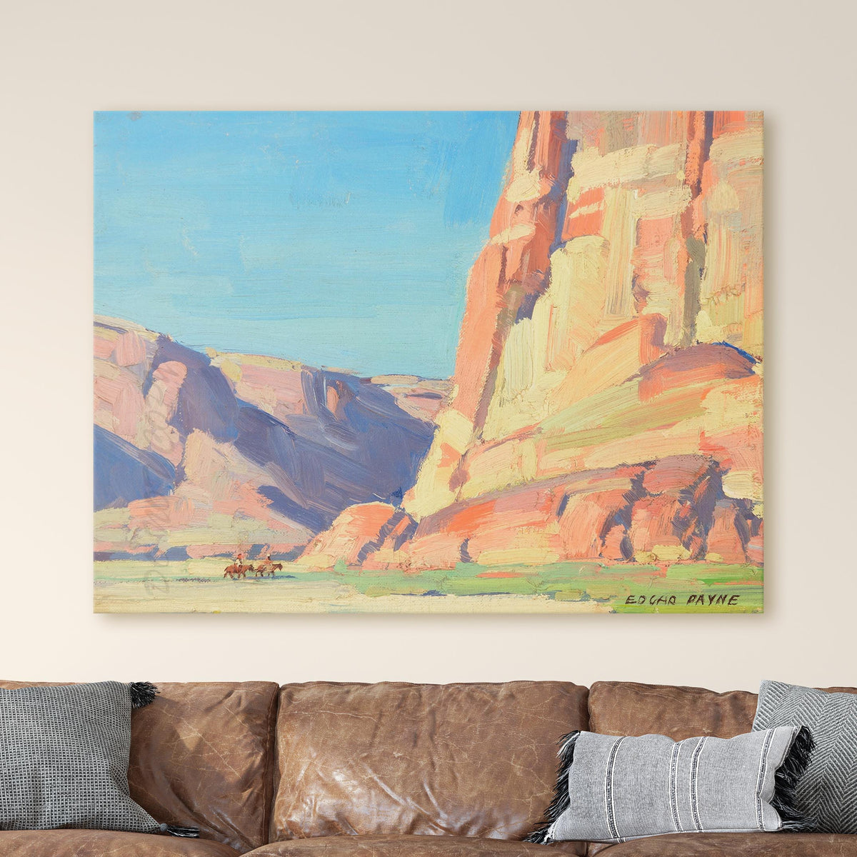 Riders in Canyon de Chelly - Edgar Payne