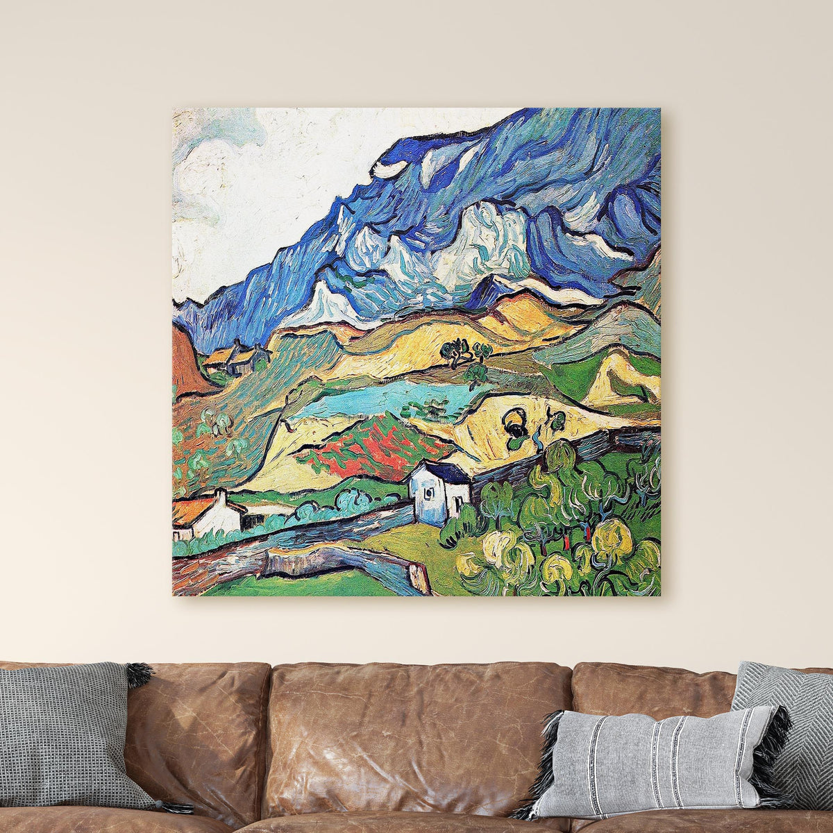 Les Alpilles - Mountain Landscape near Saint-Remy by Vincent Van Gogh