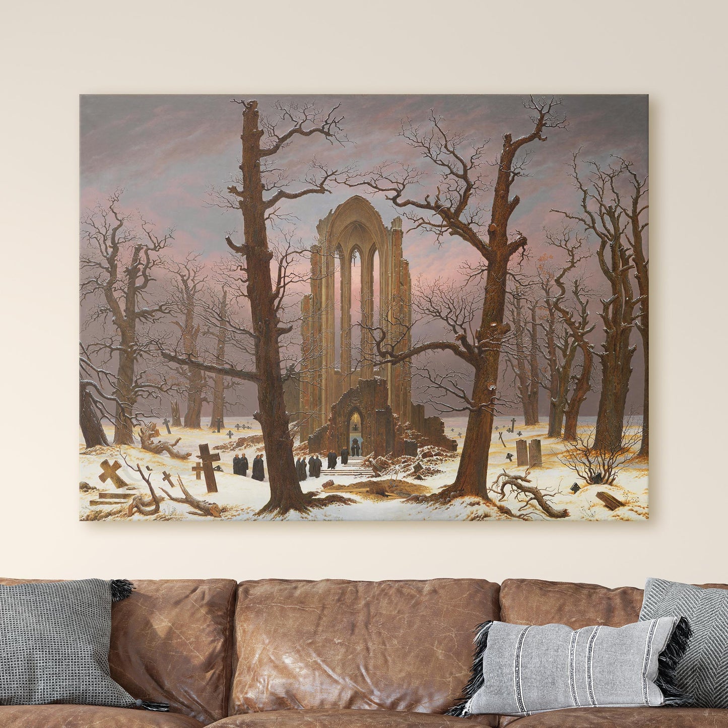 Monastery Graveyard In The Snow - Caspar David Friedrich