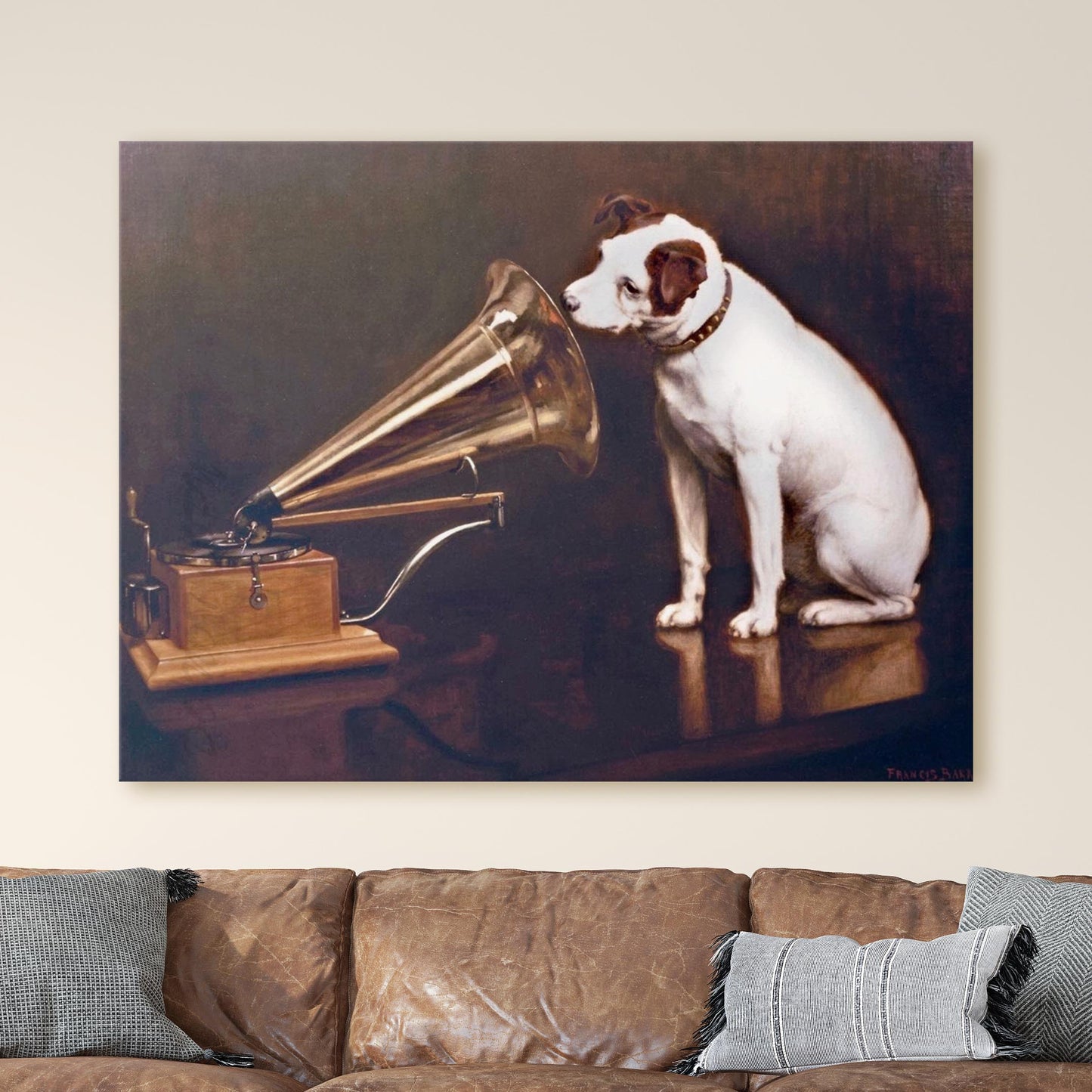 His Master's Voice - Nipper Listening To Phonograph