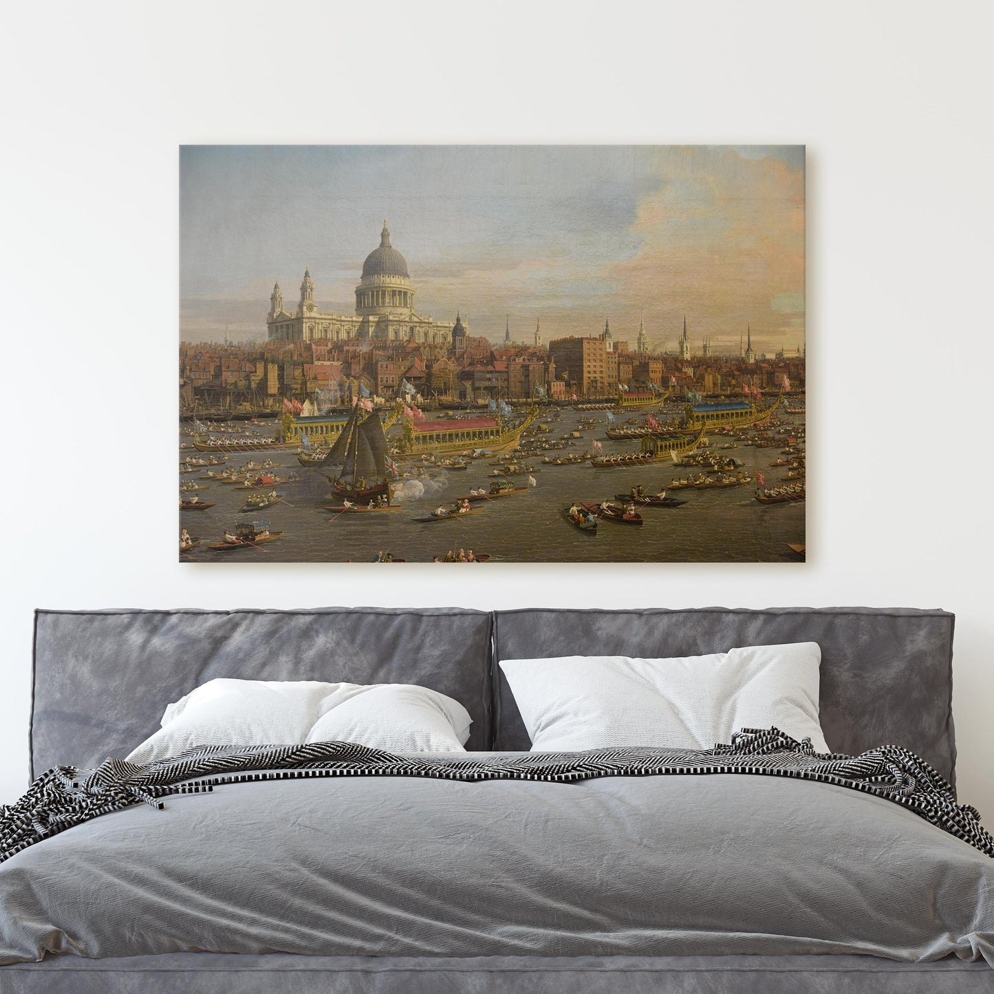 The River Thames with St. Paul's Cathedral on Lord Mayor's Day