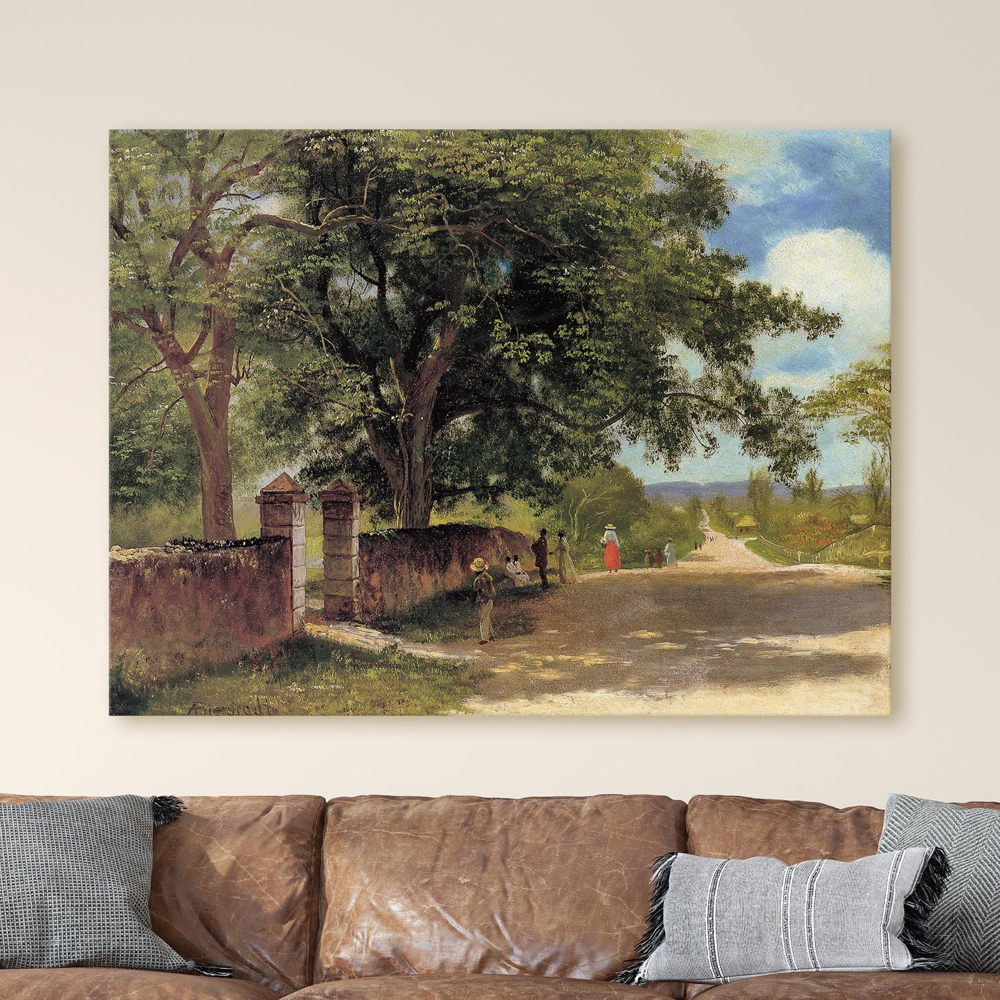 Street in Nassau by Albert Bierstadt