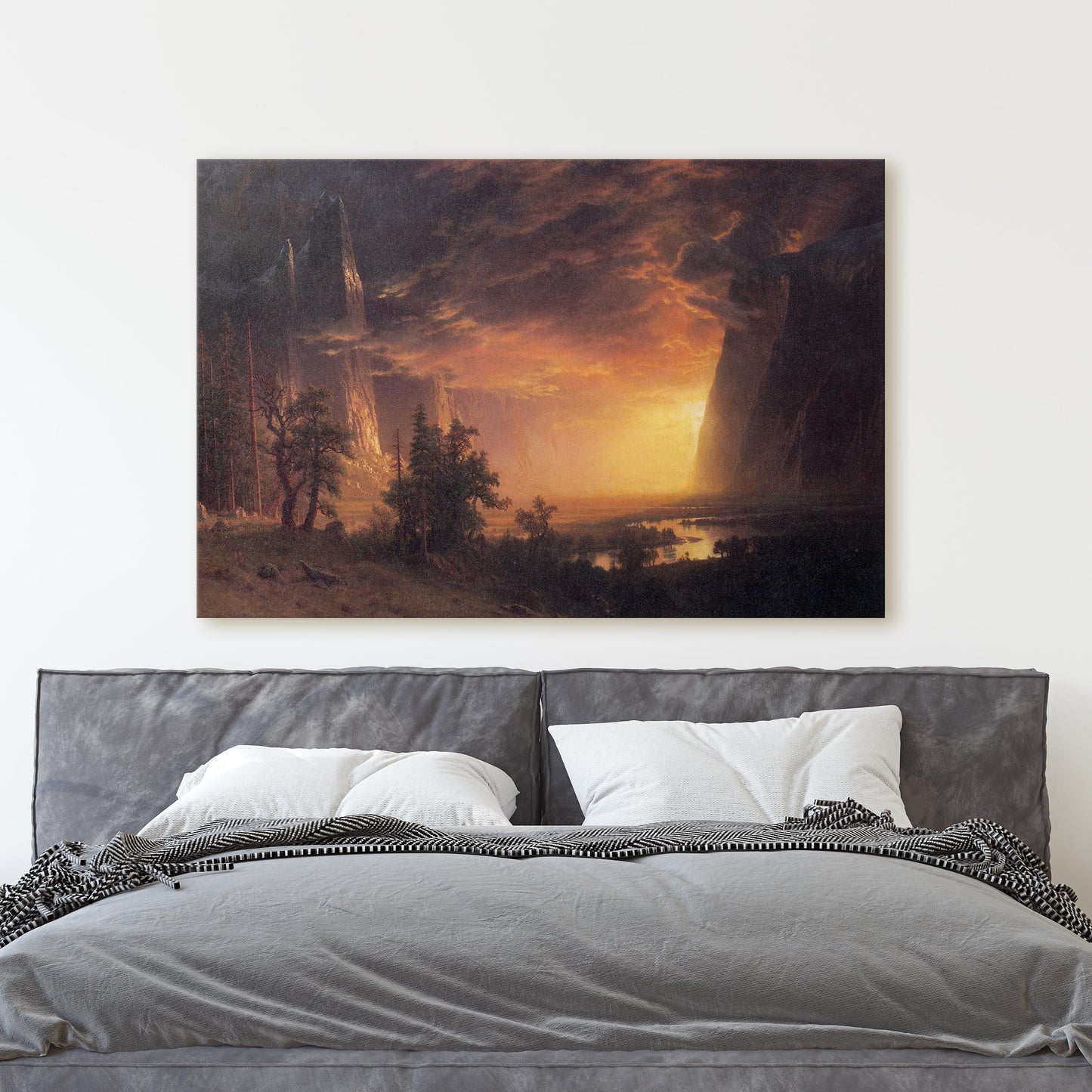 Sunset in the Yosemite Valley by Albert Bierstadt