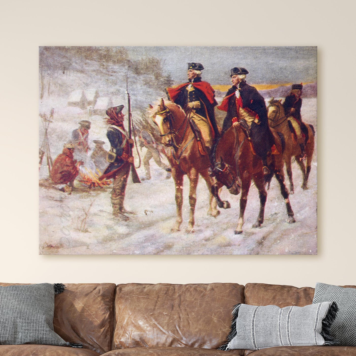 Washington and Lafayette at Valley Forge
