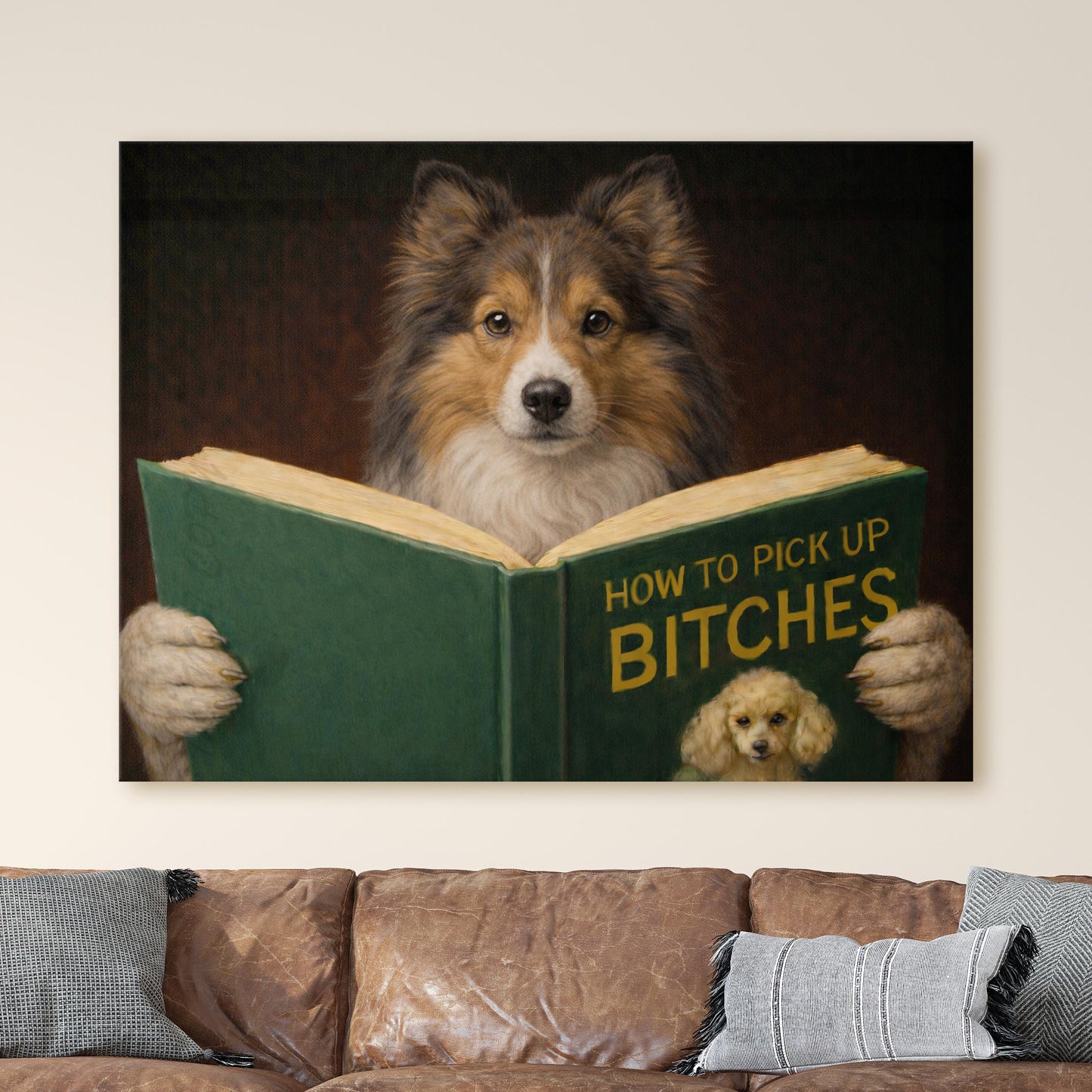 Shetland Sheepdog Reading Dog Dating Book