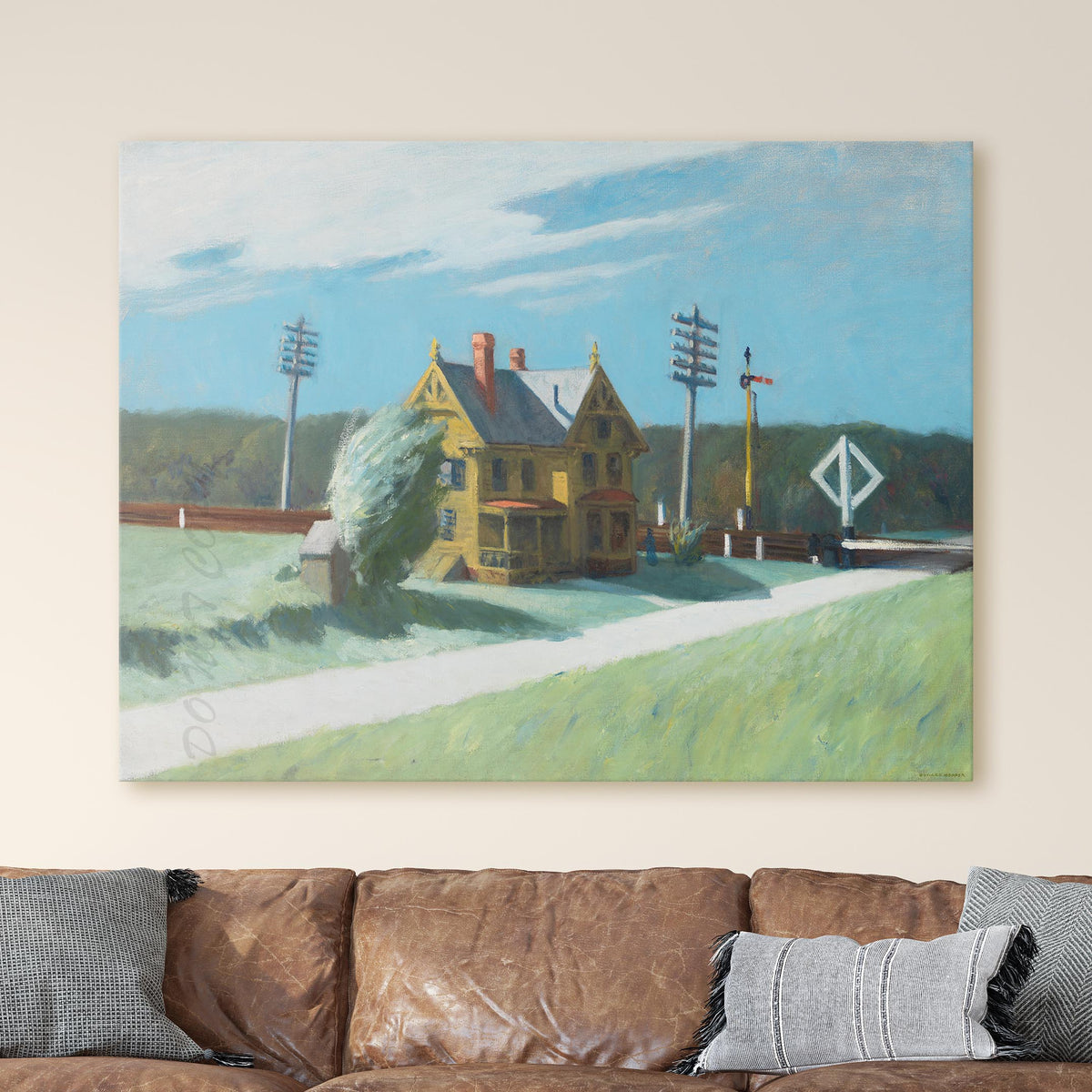 Railroad Crossing, by Edward Hopper