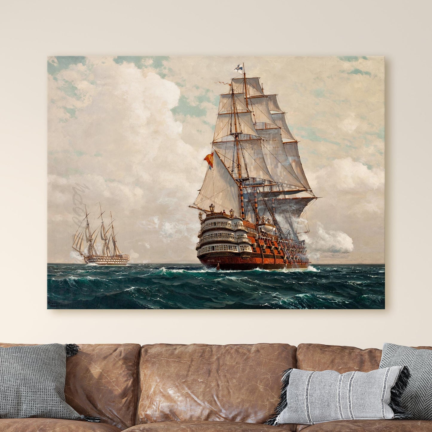 Ship At Sea by Michael Zeno Diemer