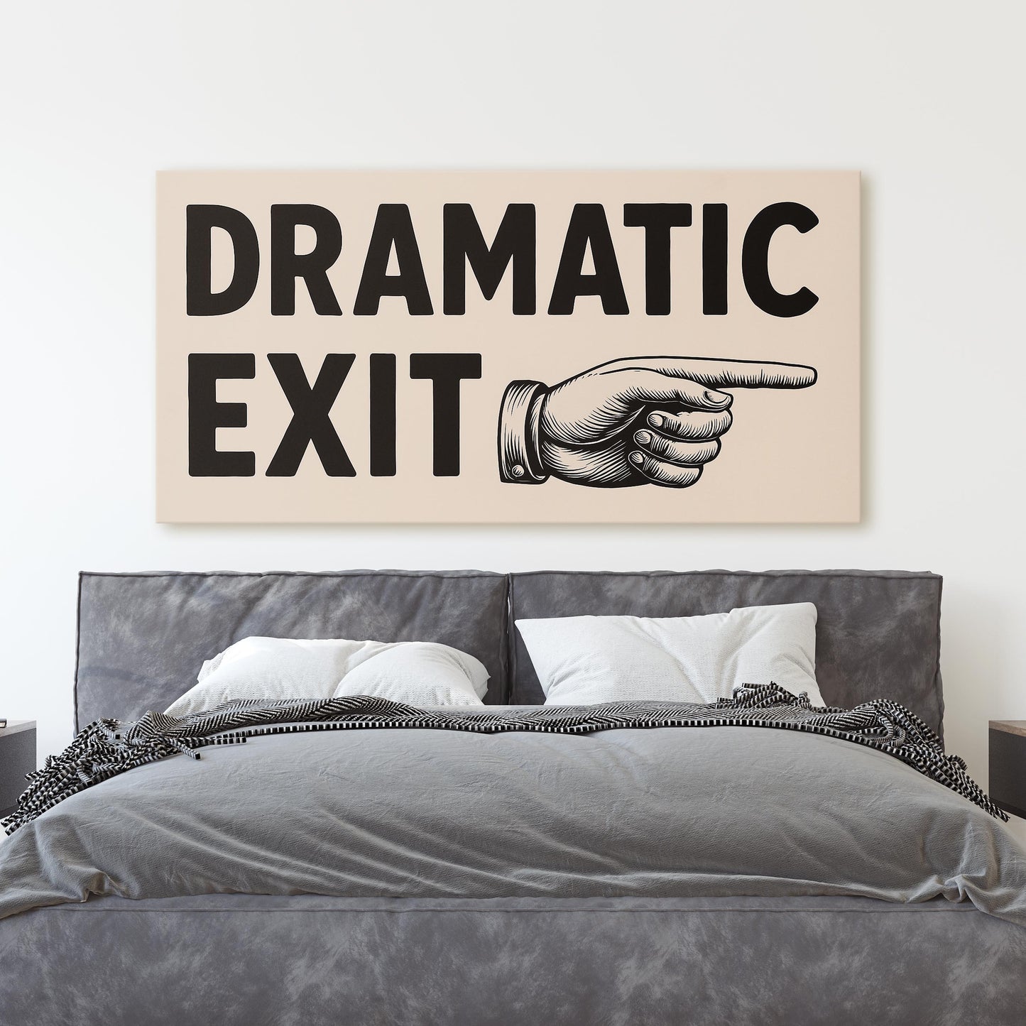 Dramatic Exit Hallway Sign