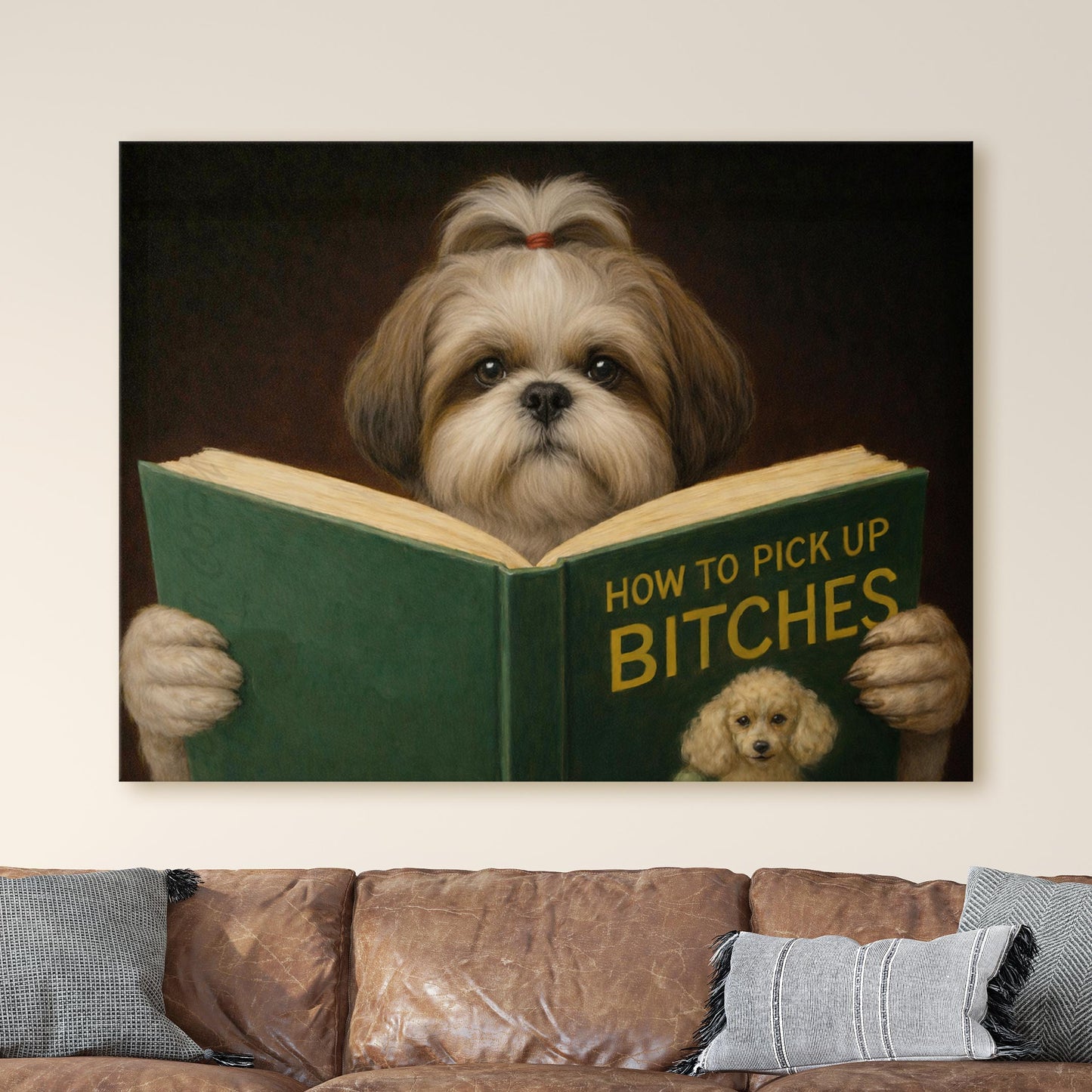 Shih Tzu Reading Dog Dating Book