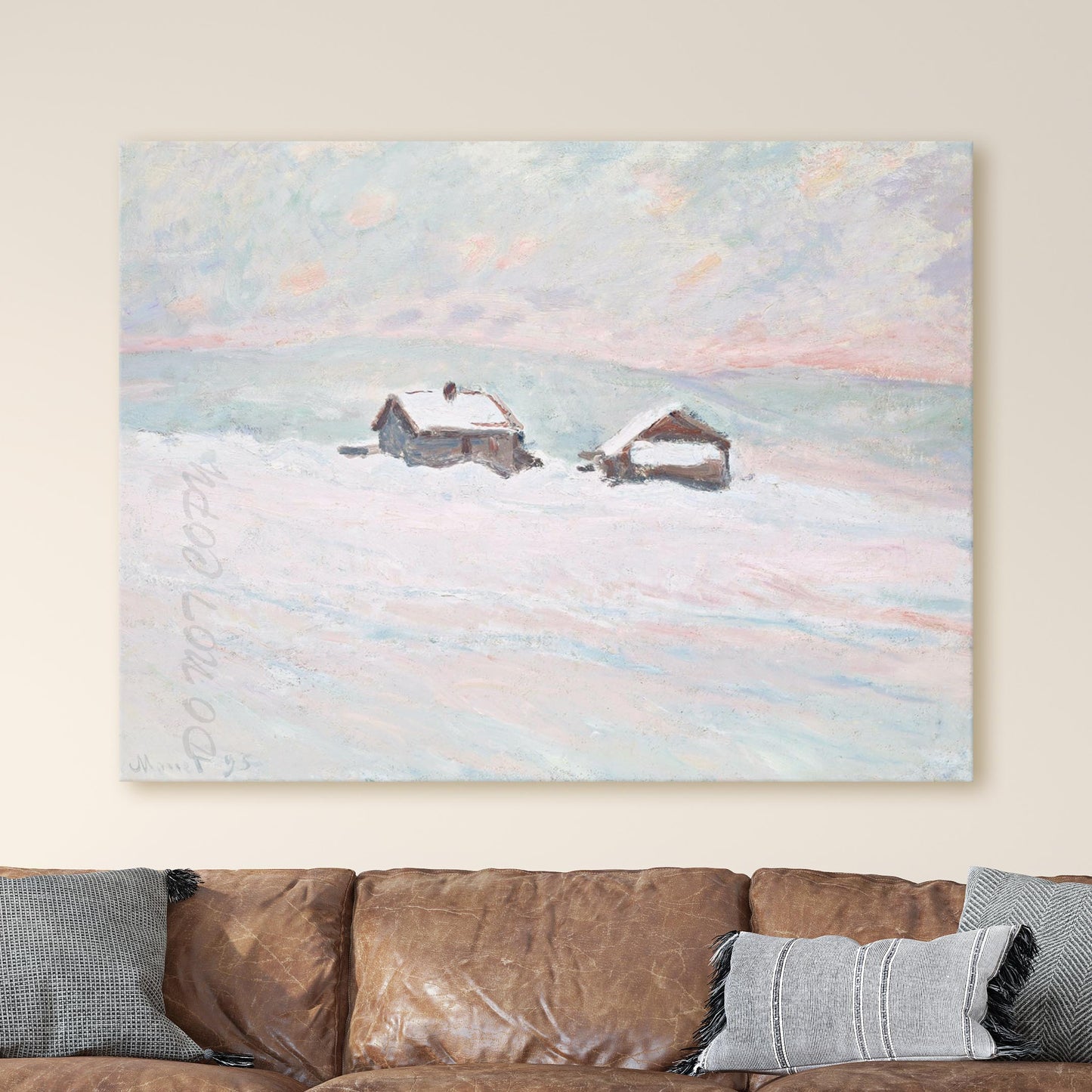 The Houses in the Snow, 1895 - Claude Monet