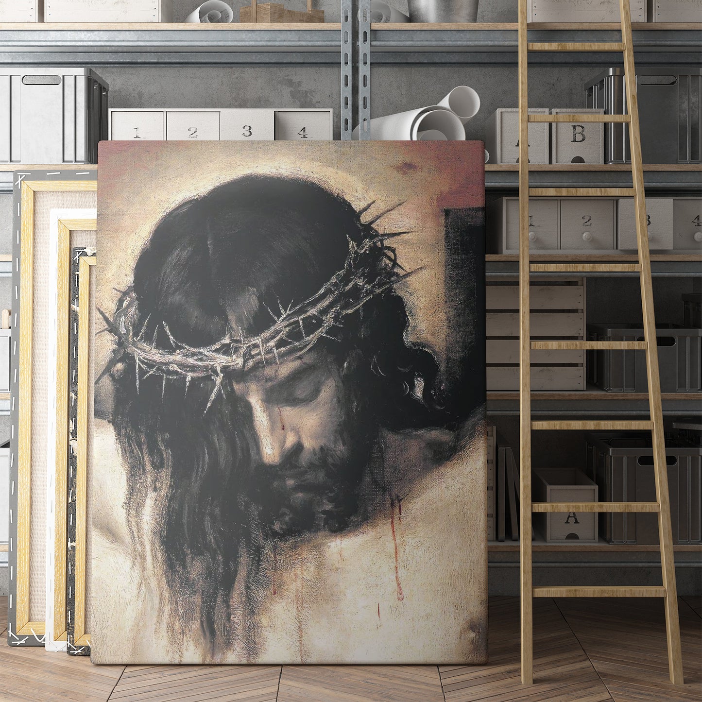 Christ Crucified Detail of Head Jesus on Cross