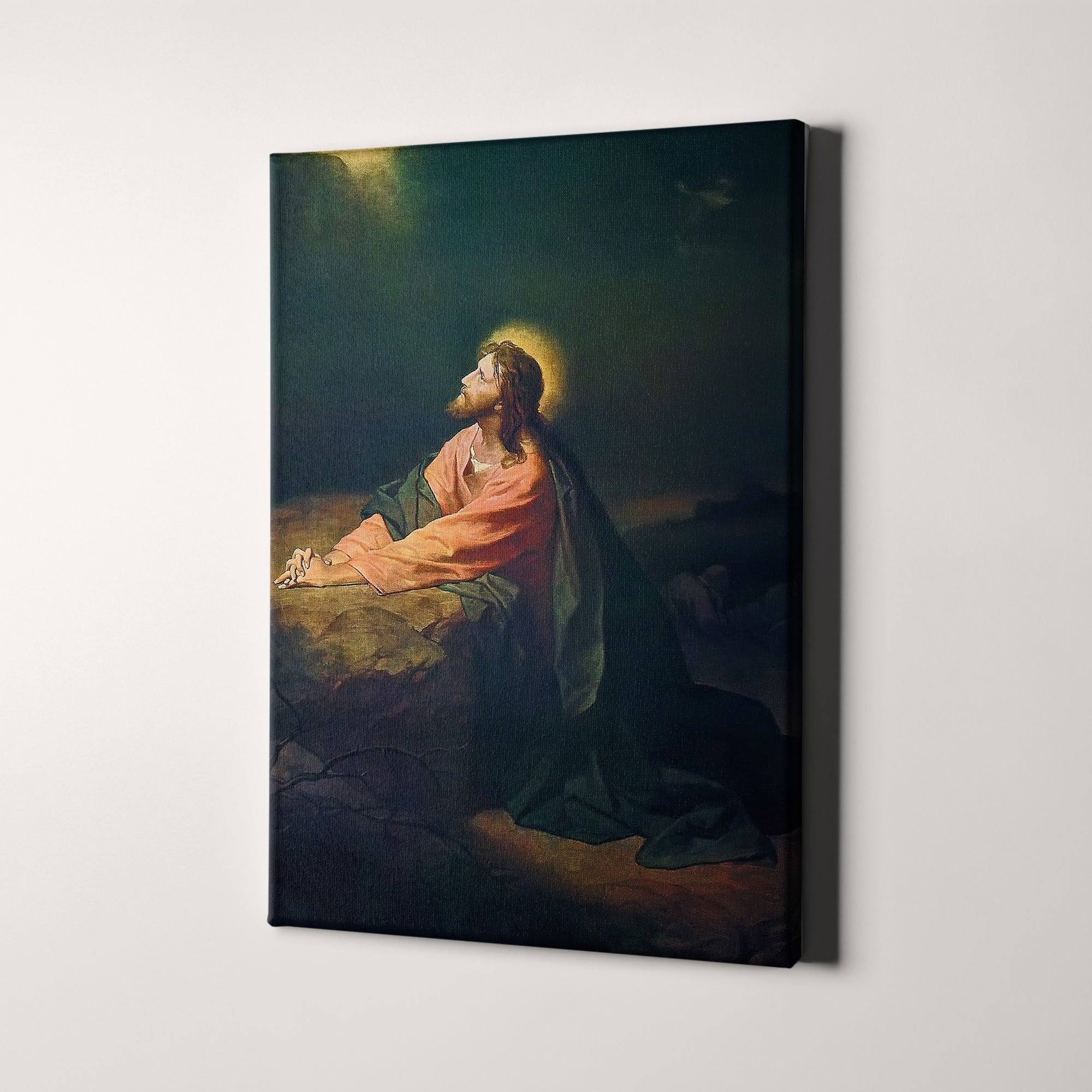 Jesus Christ at Gethsemane Garden Canvas Wall Art