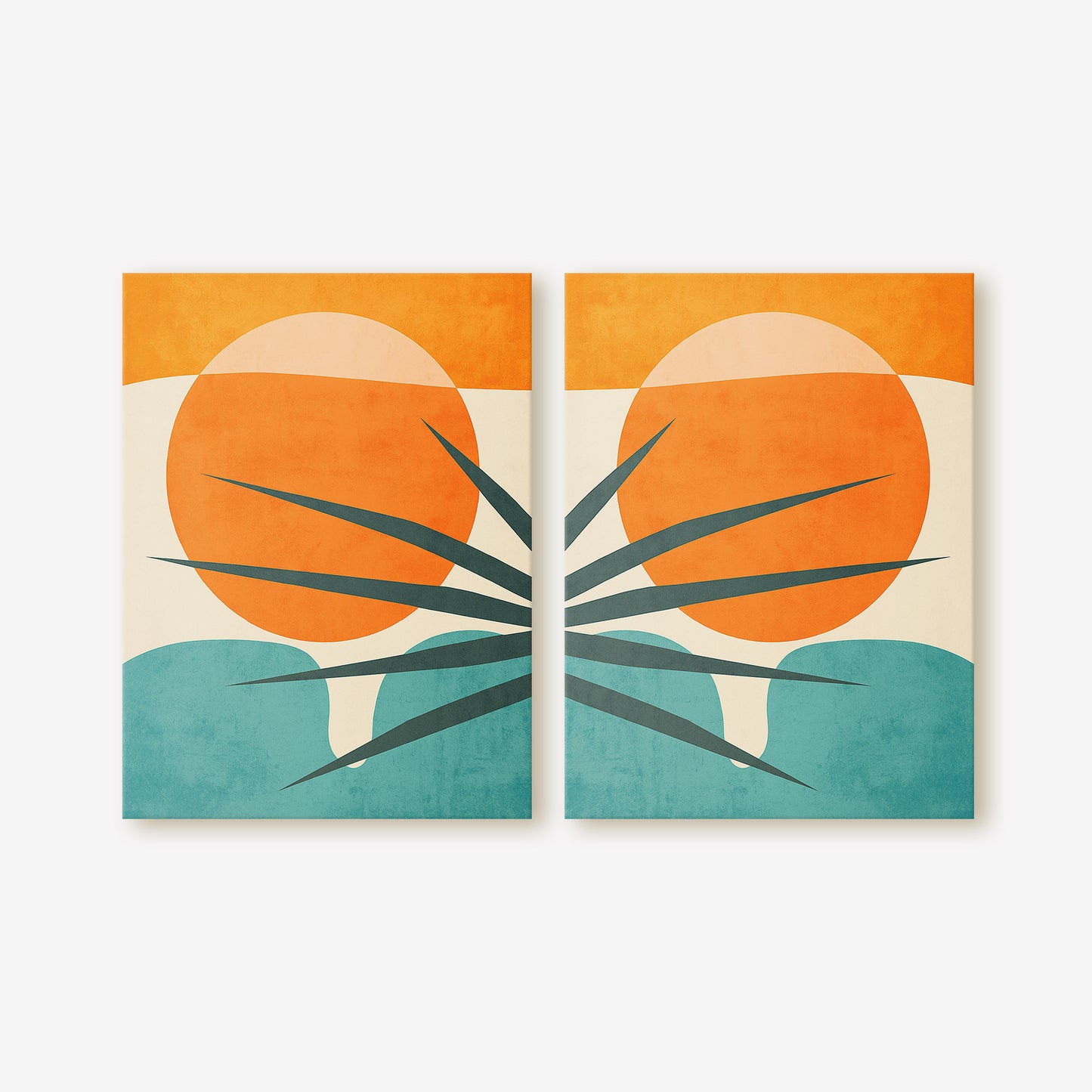 Mid Century Rising Sun