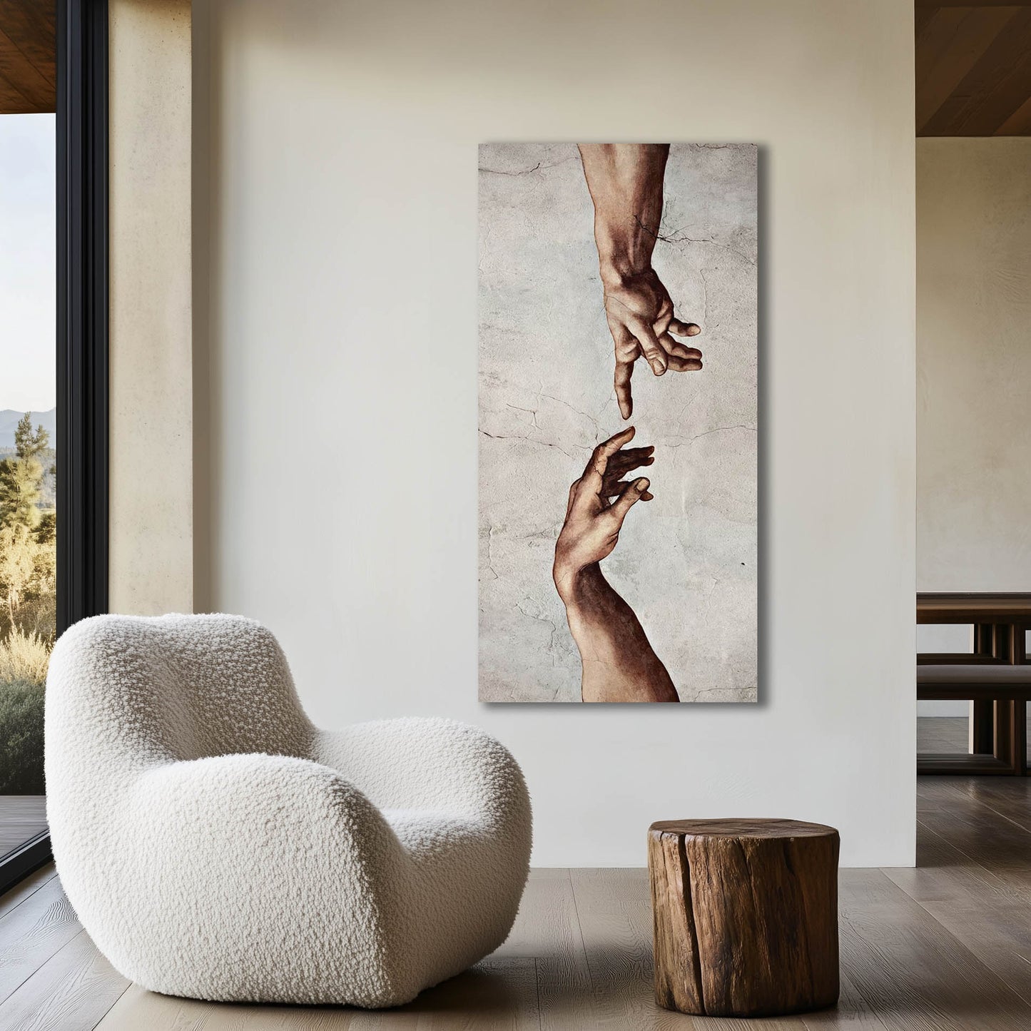 Hands Of God And Adam by Michelangelo