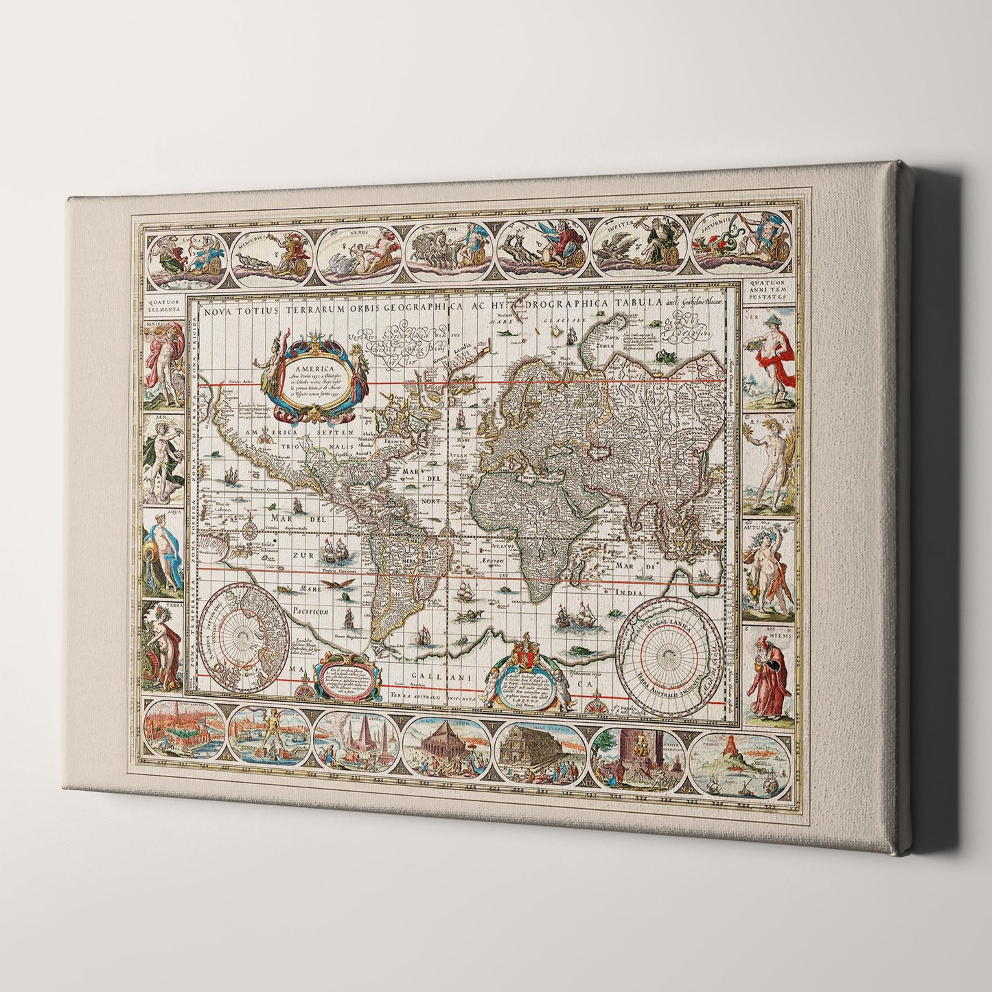 Nova Totius Terrarum Orbis 1635–1649 by Jan Aertse van den Ende