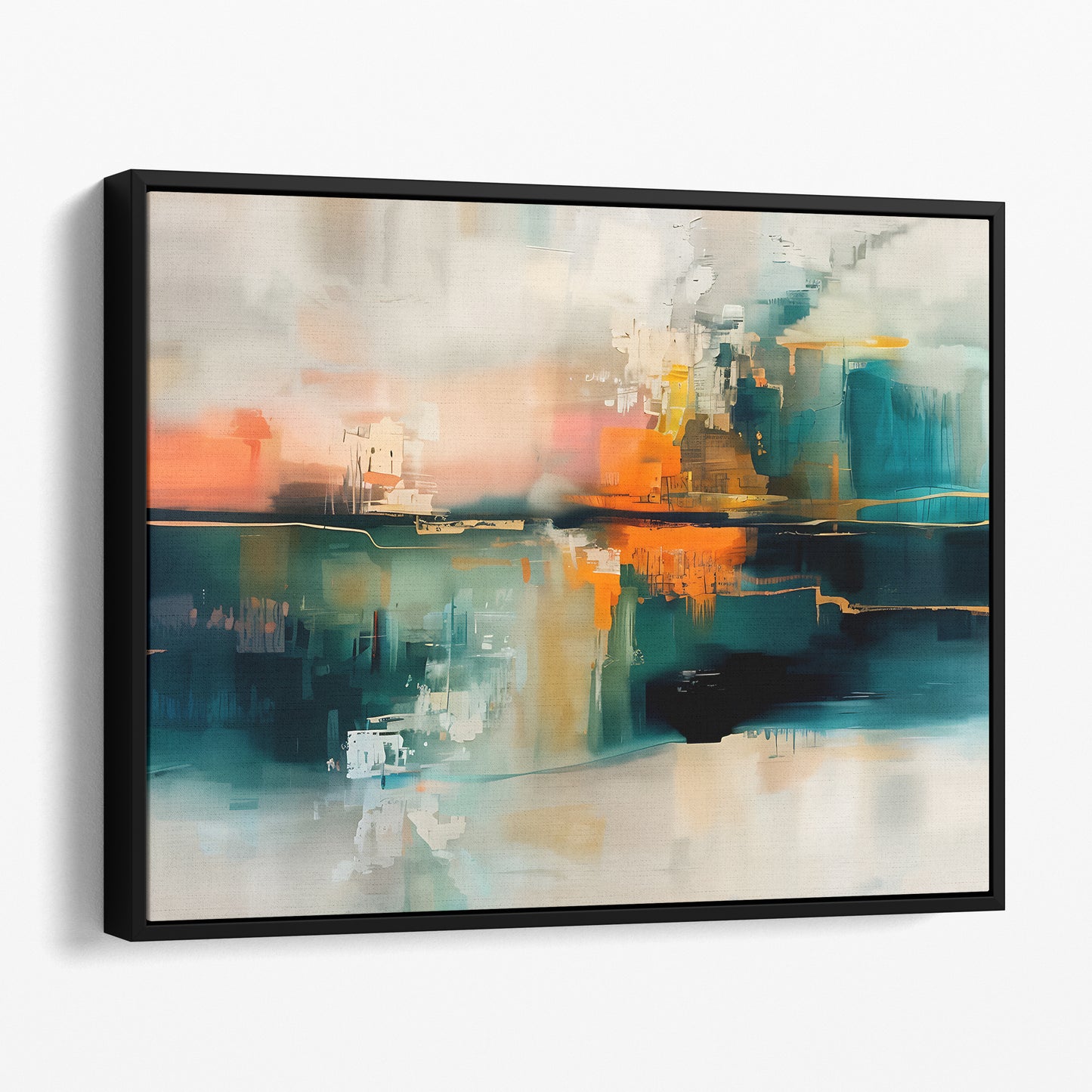 Abstract Art - Teal & Orange