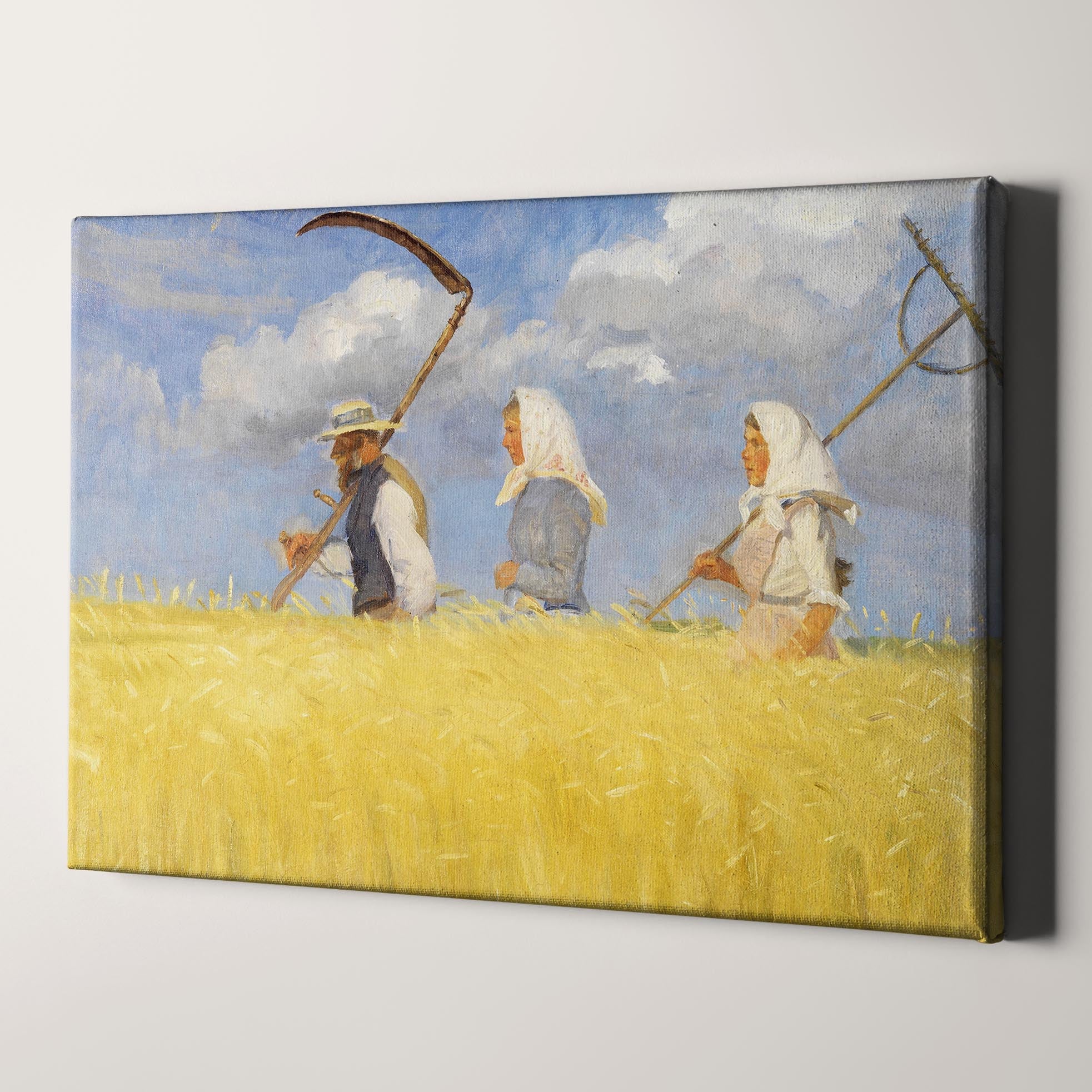 Harvesters (1905) by Anna Ancher Canvas Wall Art Prints – Big