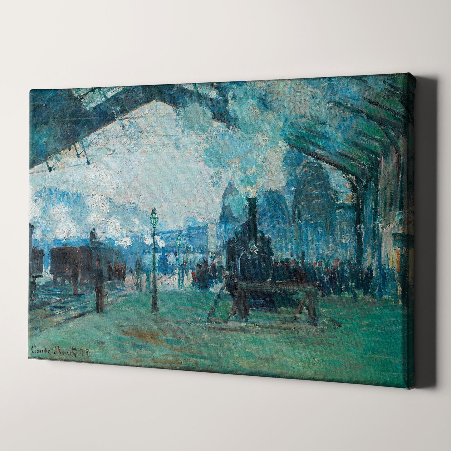 Arrival of the Normandy Train, Gare Saint-Lazare (1887) by Claude Monet