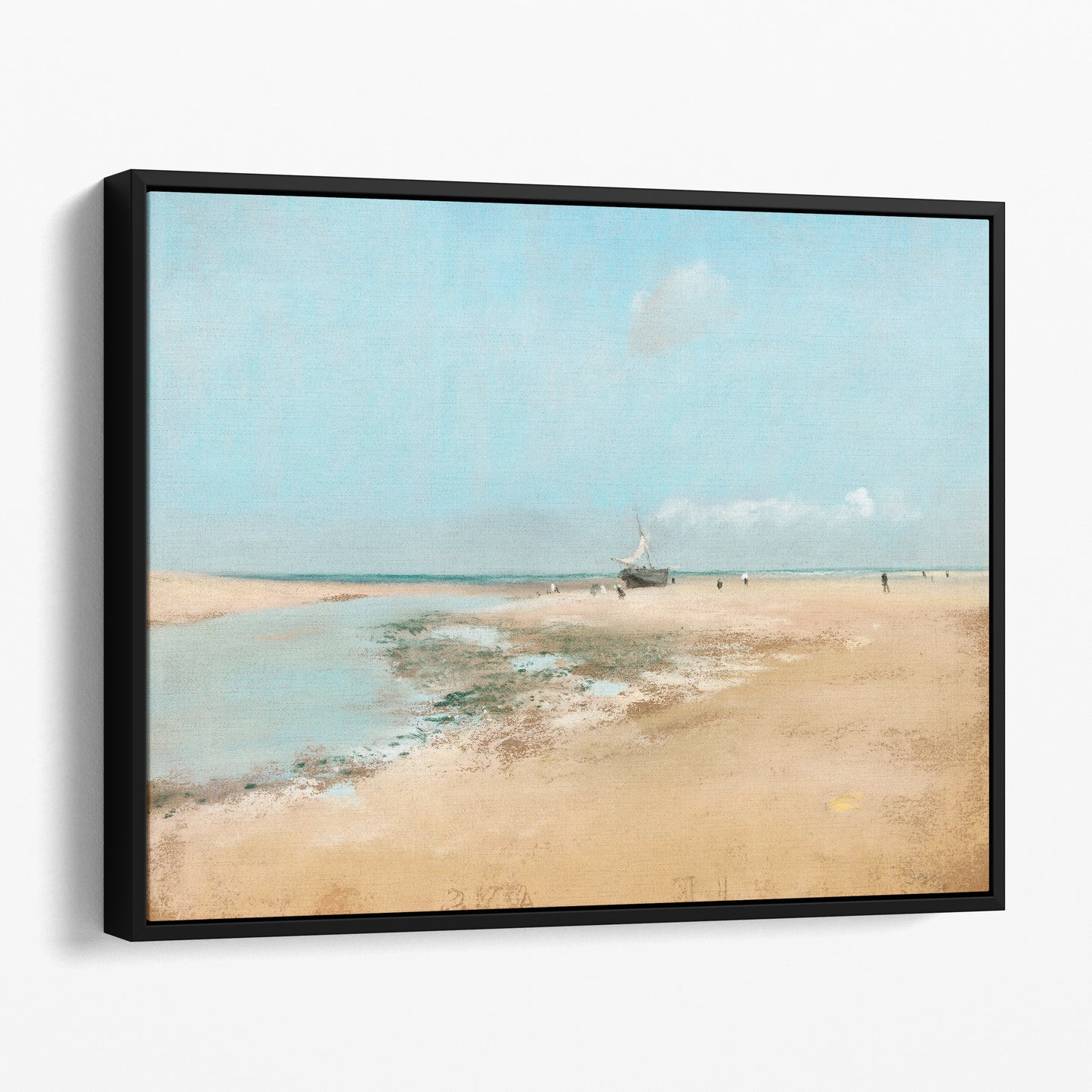 Beach at Low Tide (Mouth of the River) (1869) by Edgar Degas