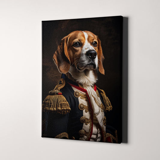 Beagle Dog Aristocrat Portrait