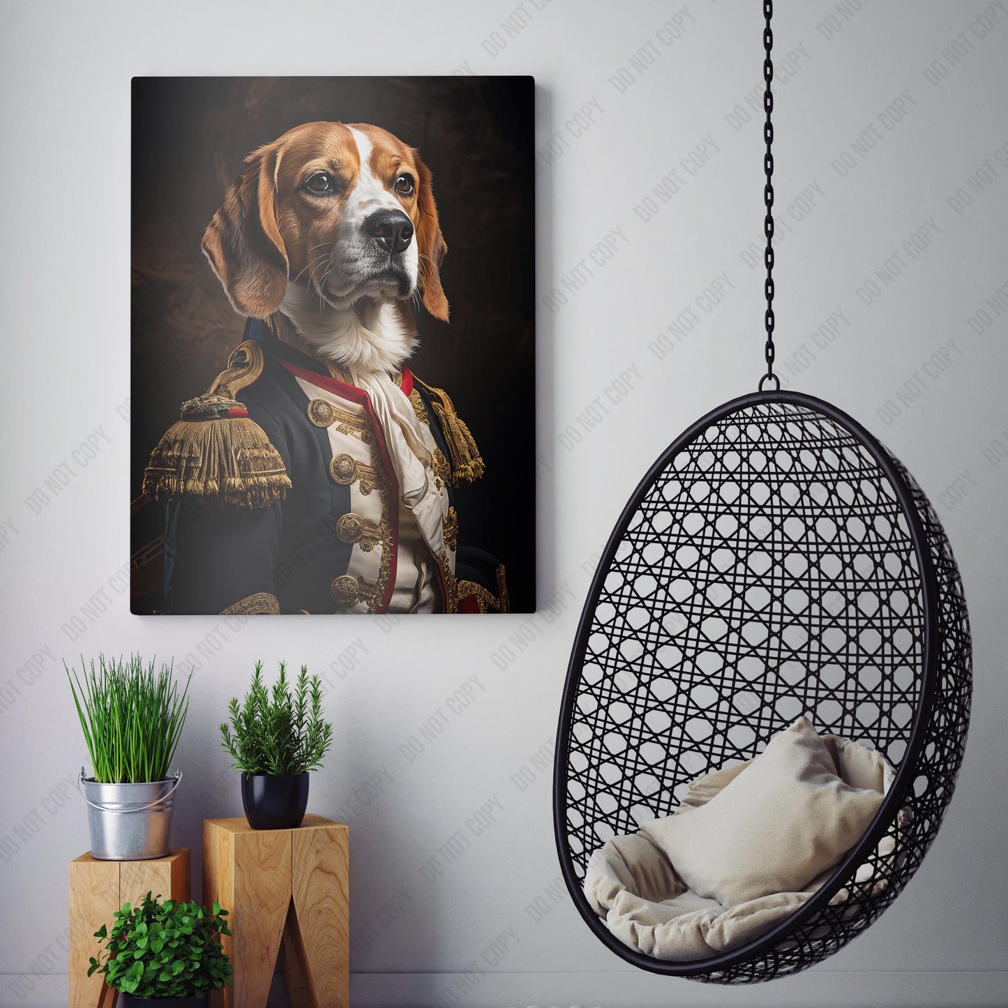 Beagle Dog Aristocrat Portrait