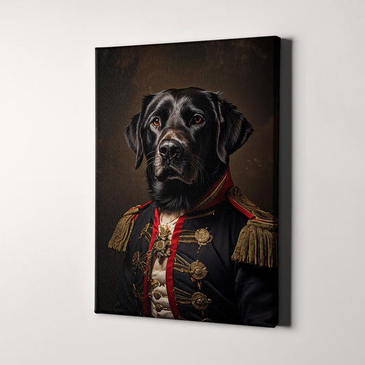 Black Labrador Aristocrat Portrait