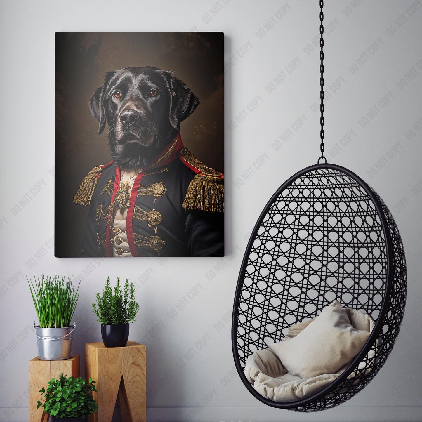 Black Labrador Aristocrat Portrait