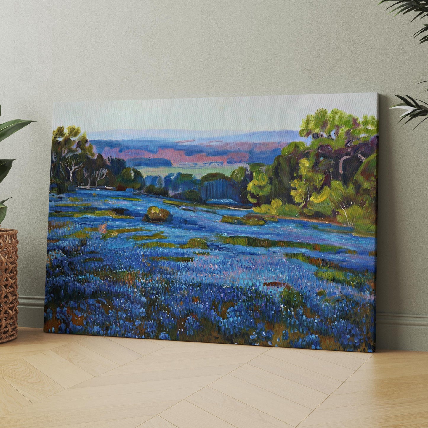 Bluebonnets, Late Afternoon, North of San Antonio