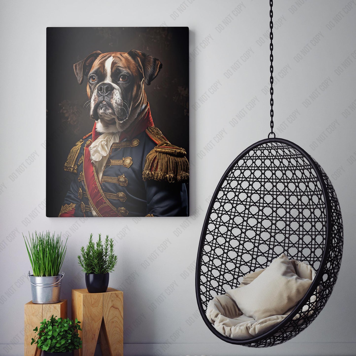 Boxer Dog Aristocrat Portrait