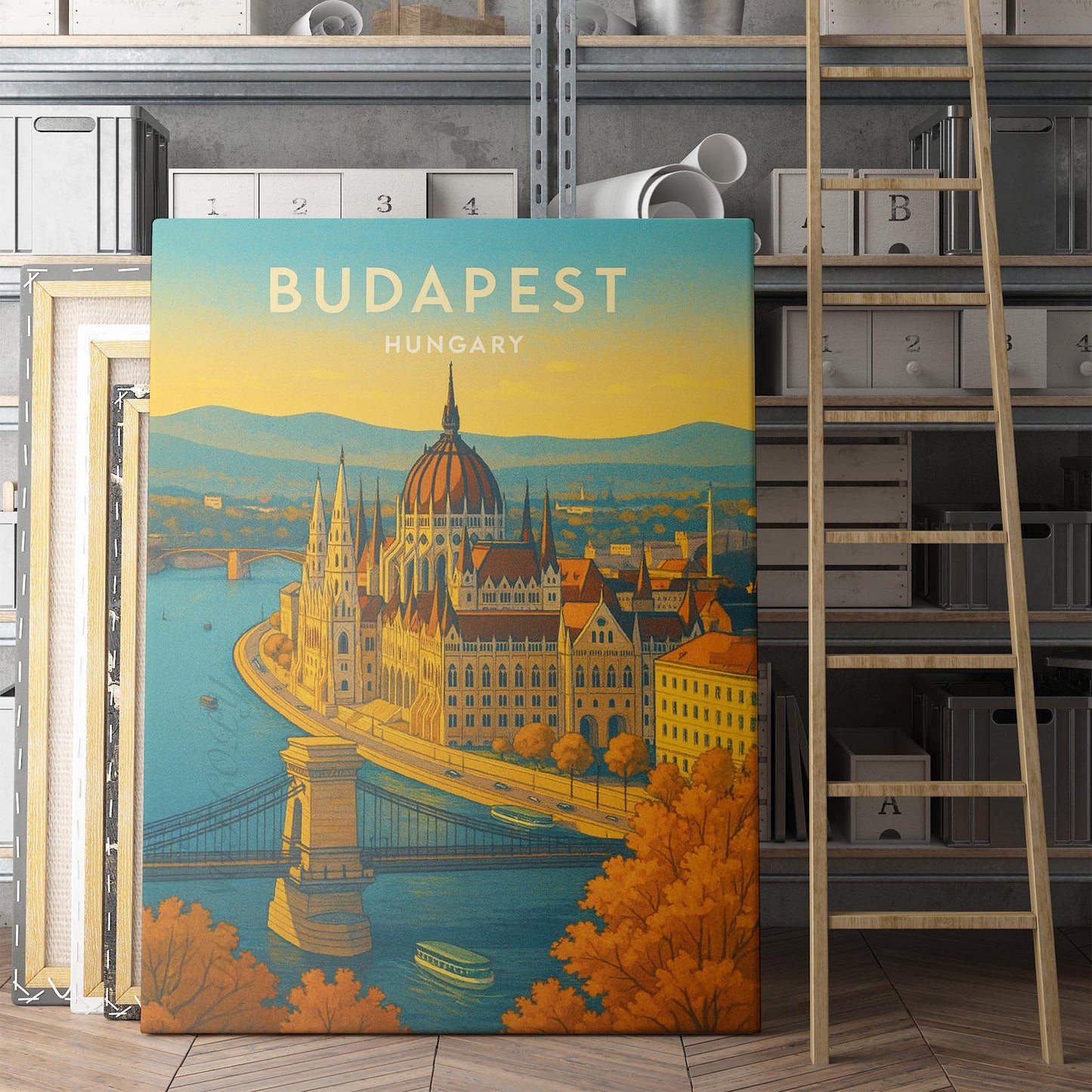 Budapest Hungary Travel Poster