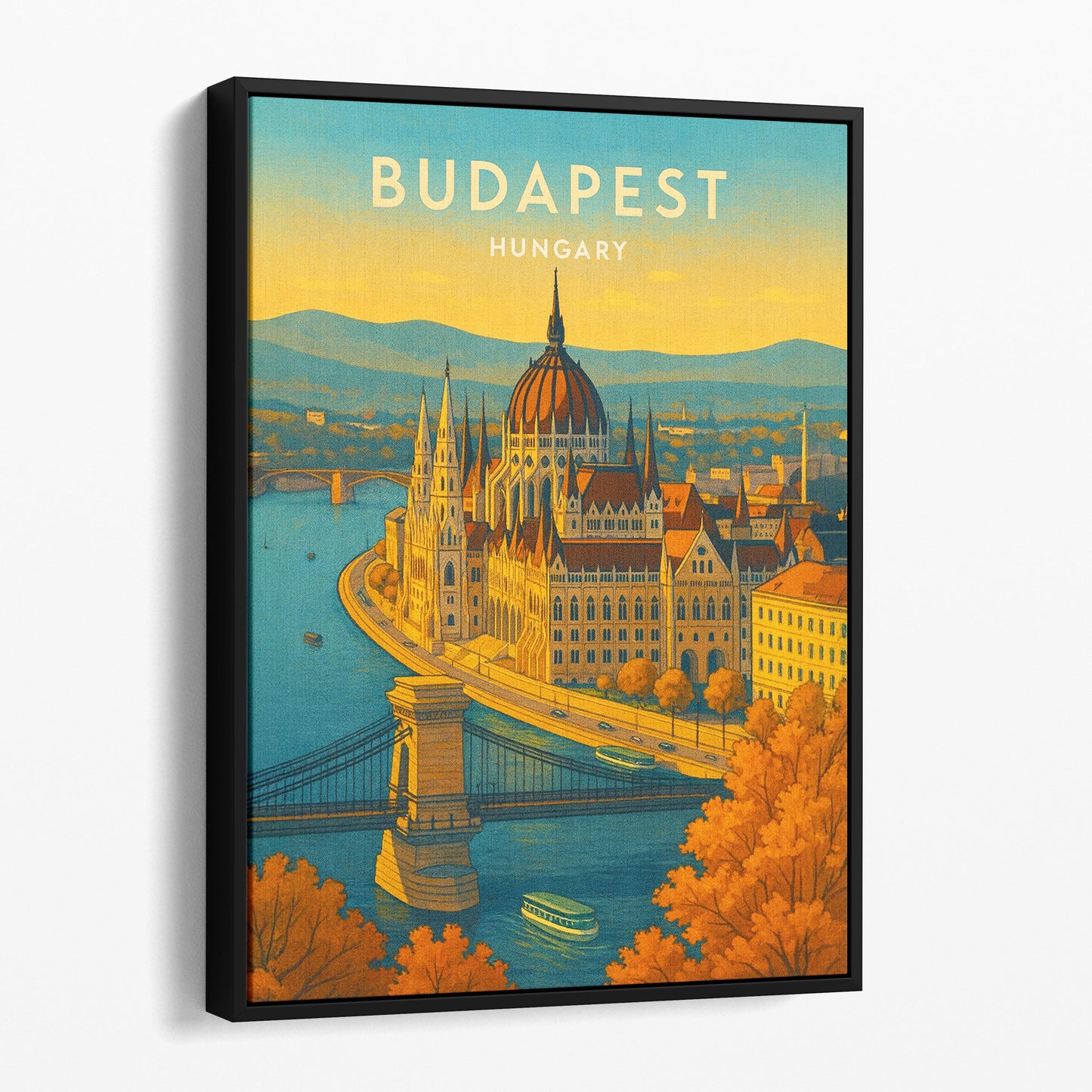 Budapest Hungary Travel Poster