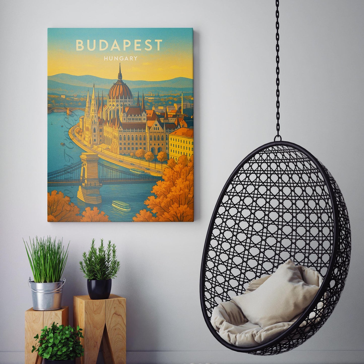 Budapest Hungary Travel Poster