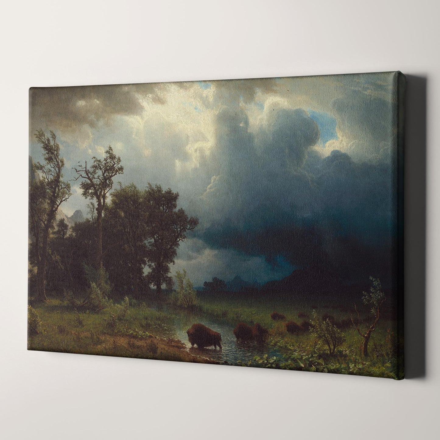 Buffalo Trail the Impending Storm (1869) by Albert Bierstadt