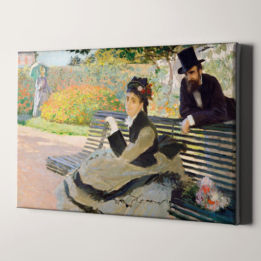 Camille Monet on a Garden Bench (1873) by Claude Monet
